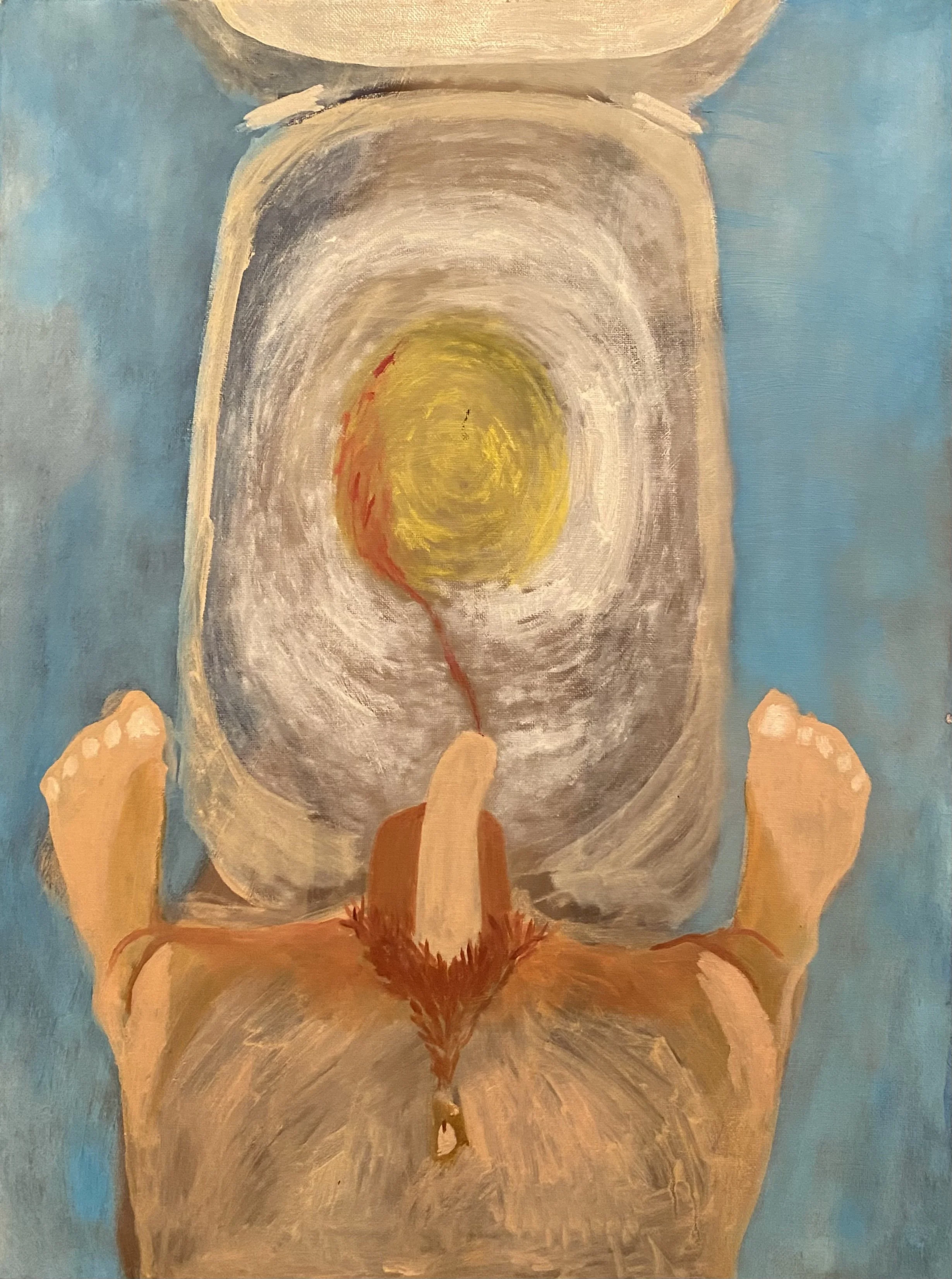 RED FLAG 24” x 18” oil on canvas $250