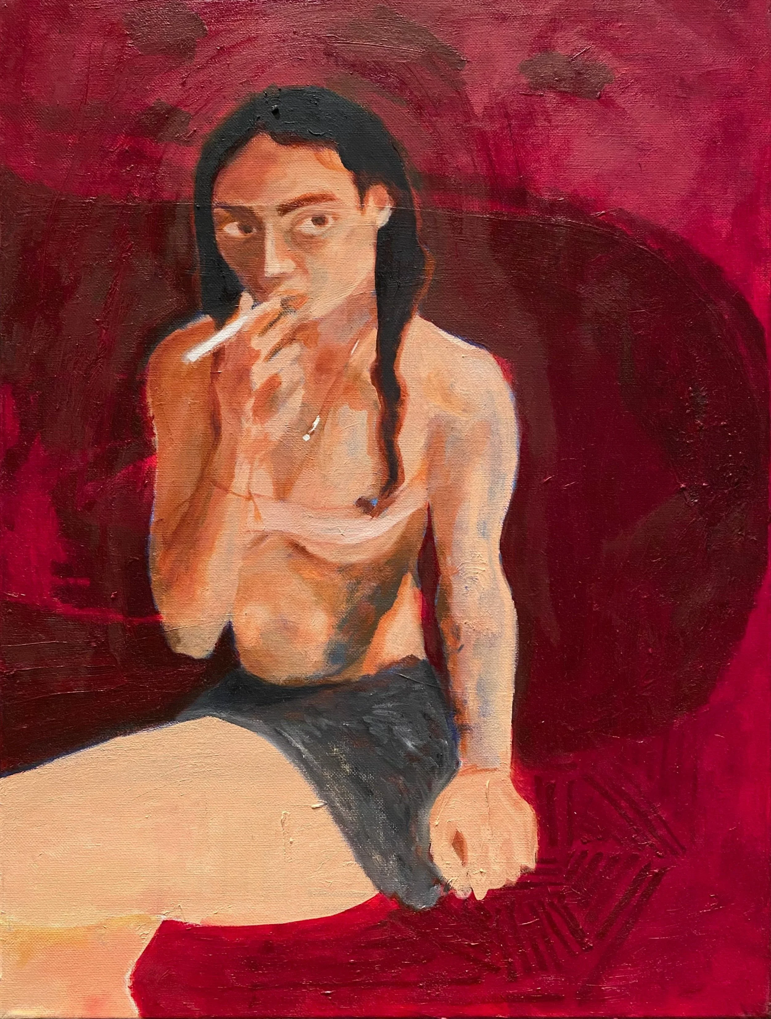 IMAN 28” x 18” oil on canvas $200