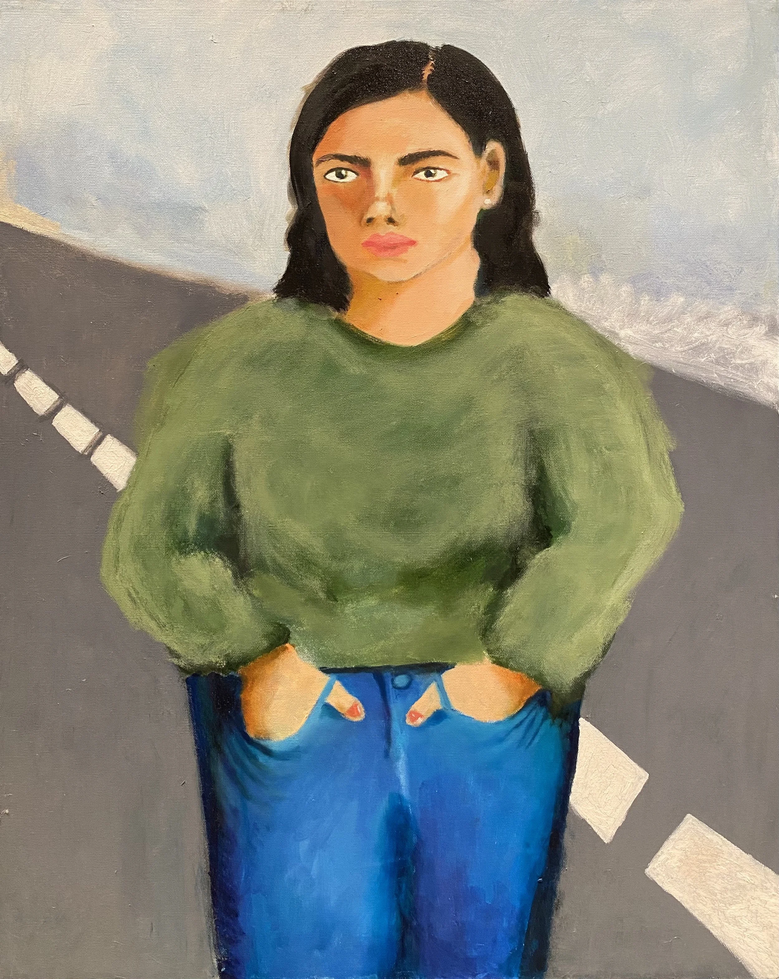 IZZY 42" x 28" oil on canvas $250