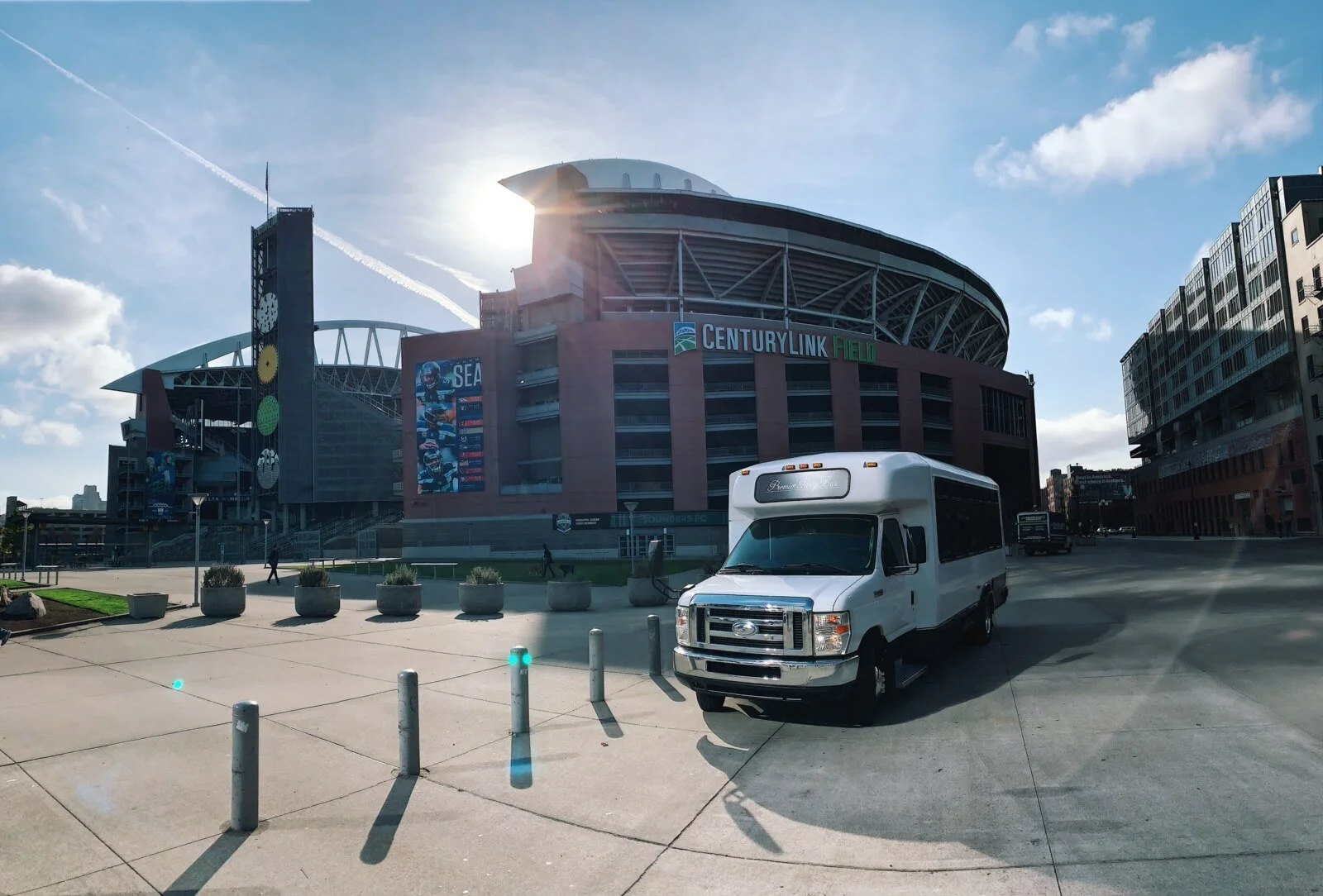 Arrive to a game in style