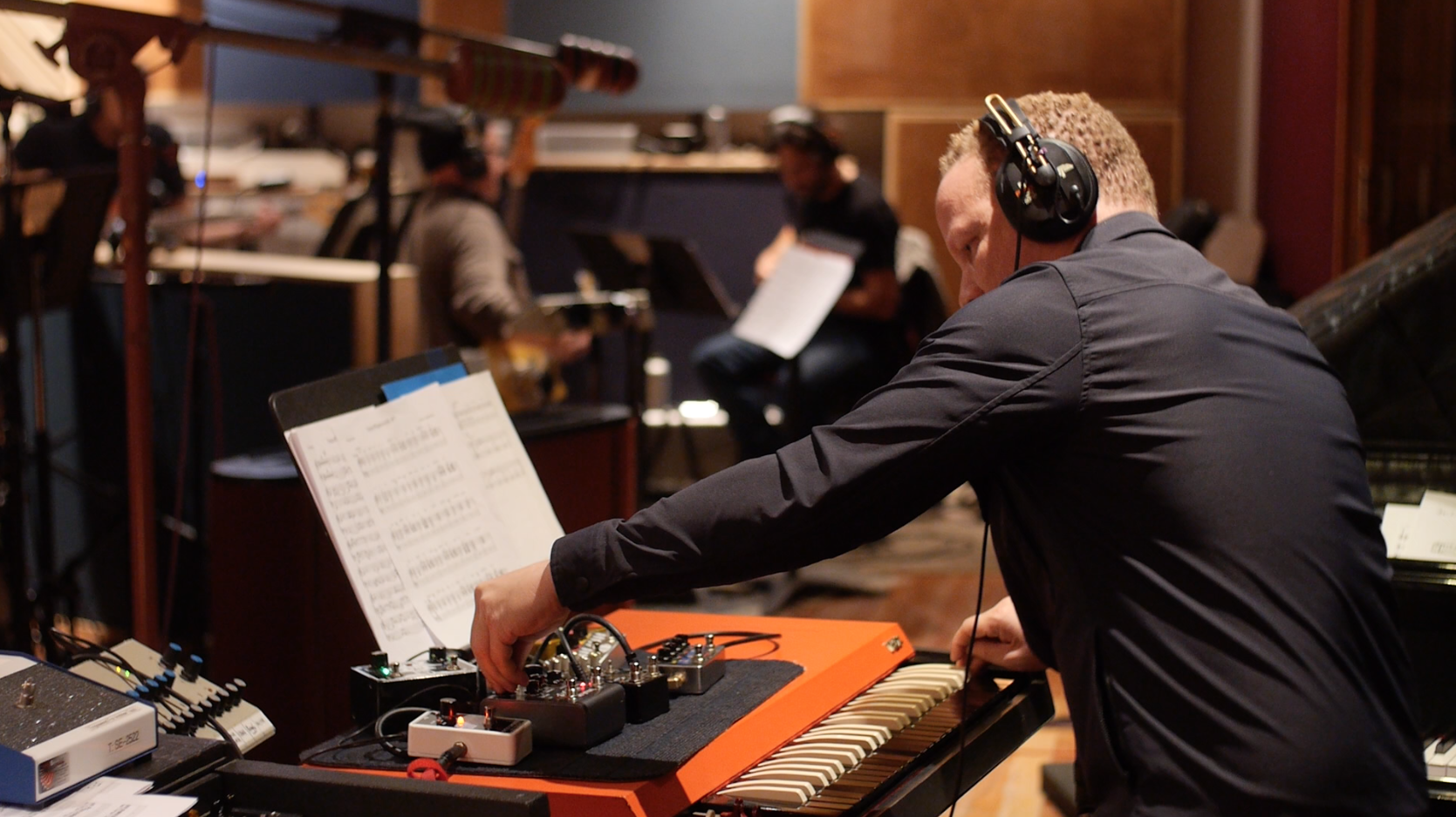 Craig Taborn, SuperBigmouth recording session, Brooklyn, NY November 2017. photo credit: Bradley Rosen