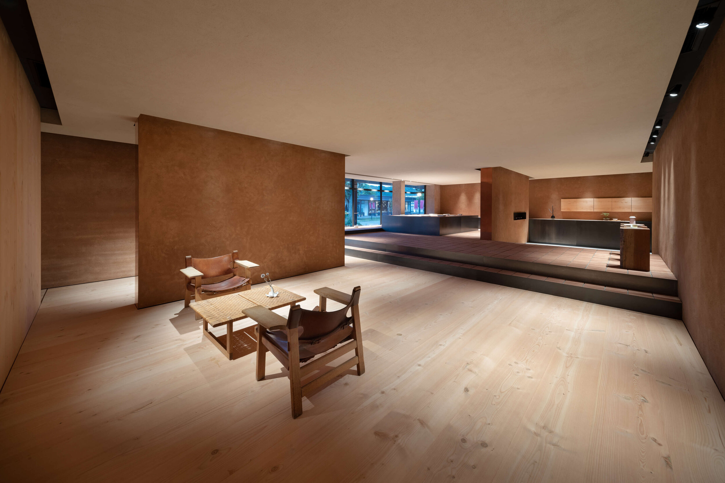  Teruhiro Yanagihara Studio used antique chairs for 1616/arita japan showroom in Arita, Japan. 