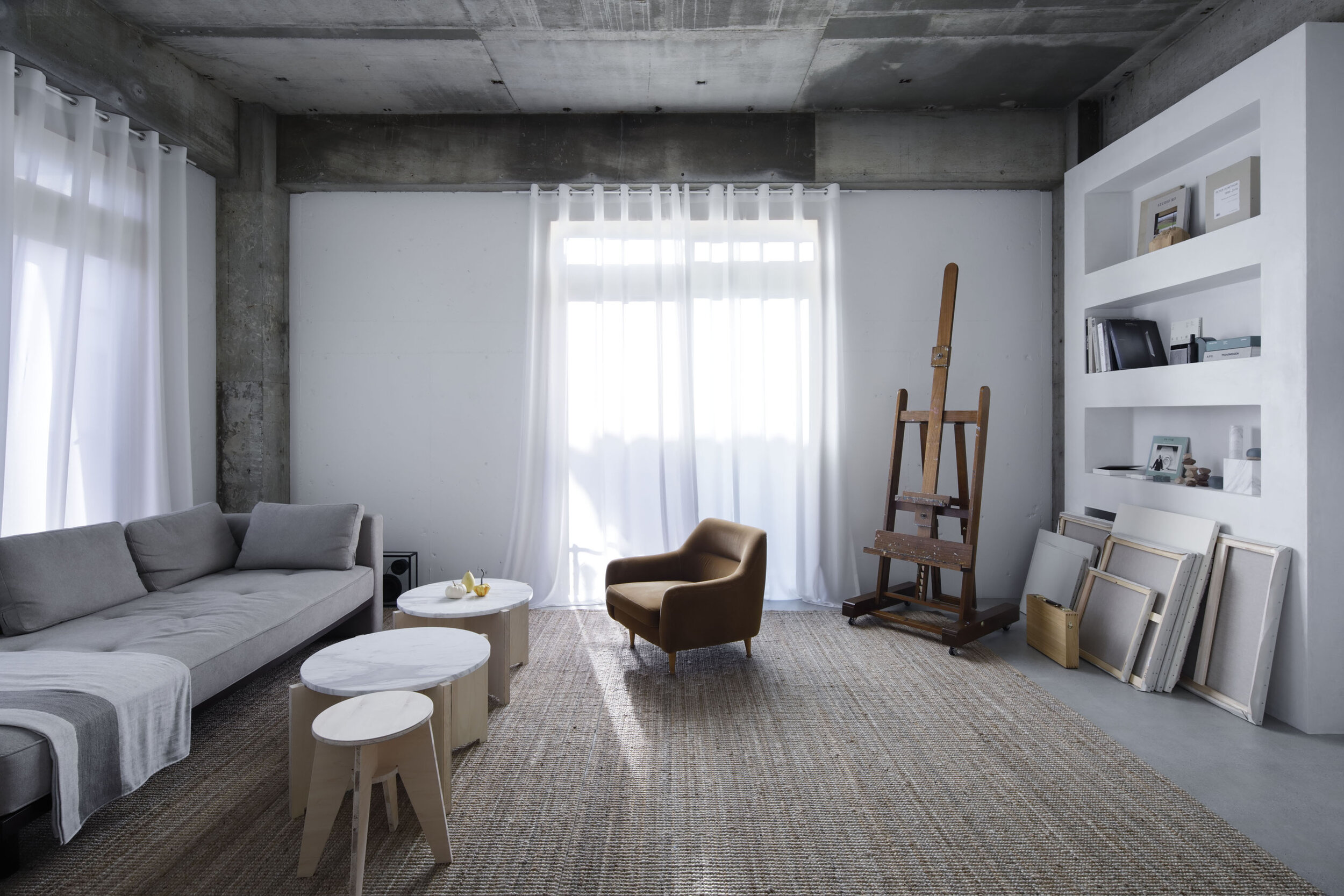  A dwawing room of ISLAND LIVING designed by Hiroyuki Ogura/DRAWERS. 