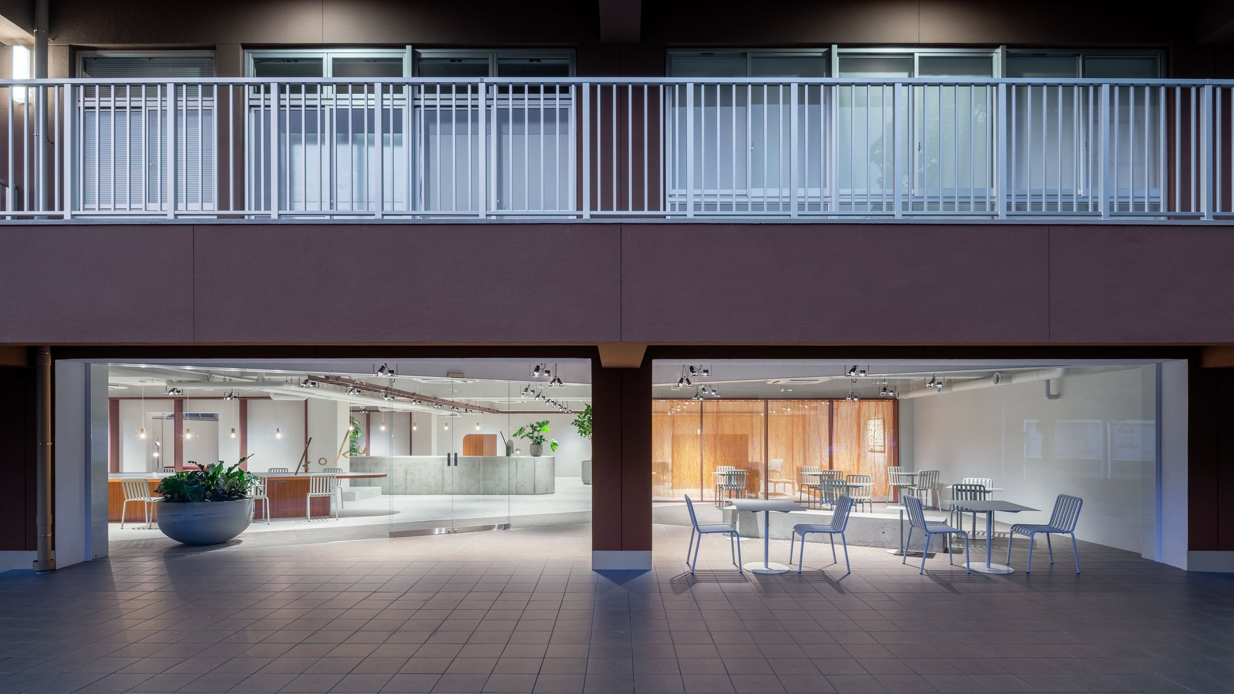  REIICHI IKEDA DESIGNの池田励一がインテリアデザインを手掛けた日本新薬のオフィス「KOKU」の外観 