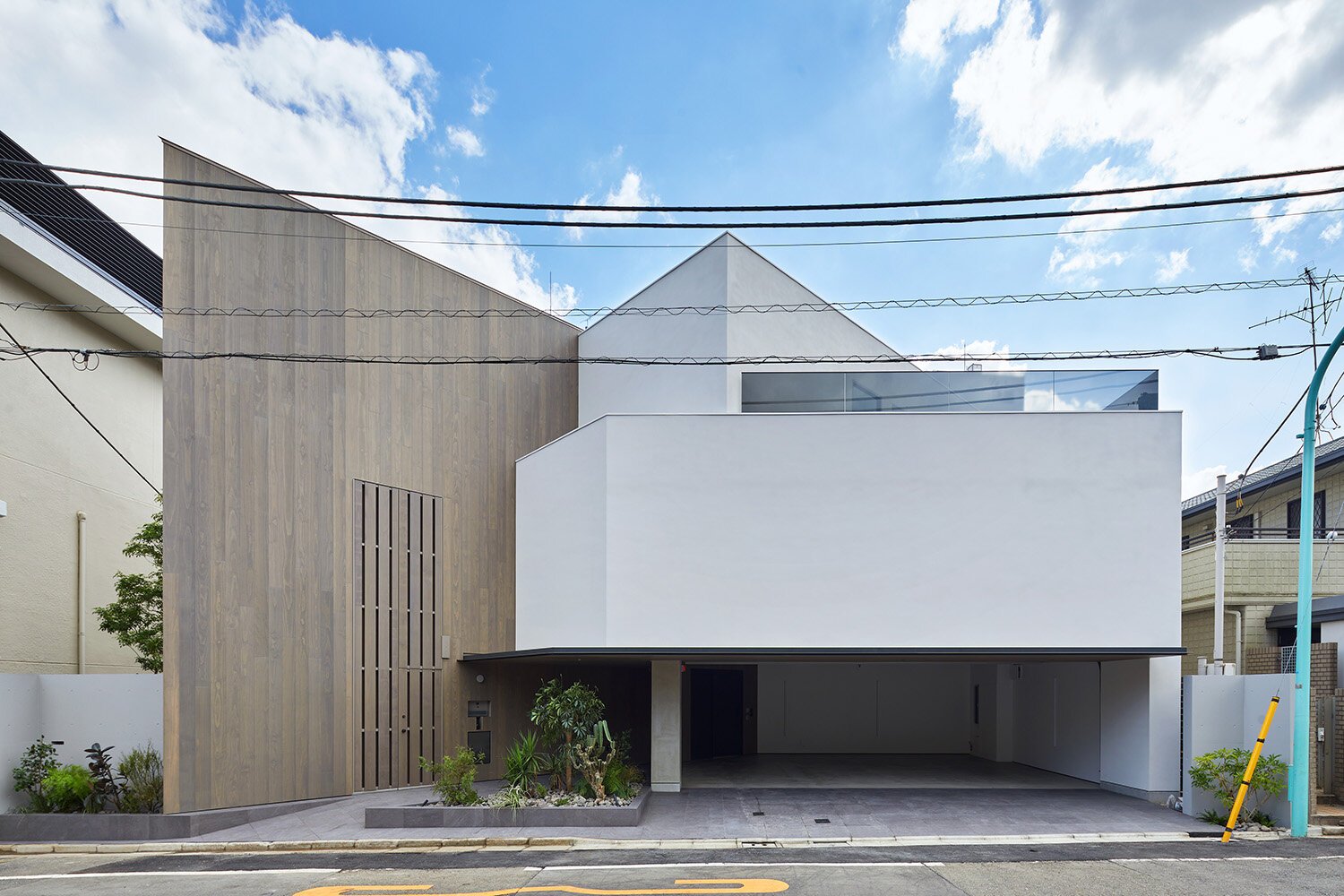  sinatoシナトの大野力が設計した住宅Shoto Sの外観デザイン。東京都渋谷区松濤に計画された。 