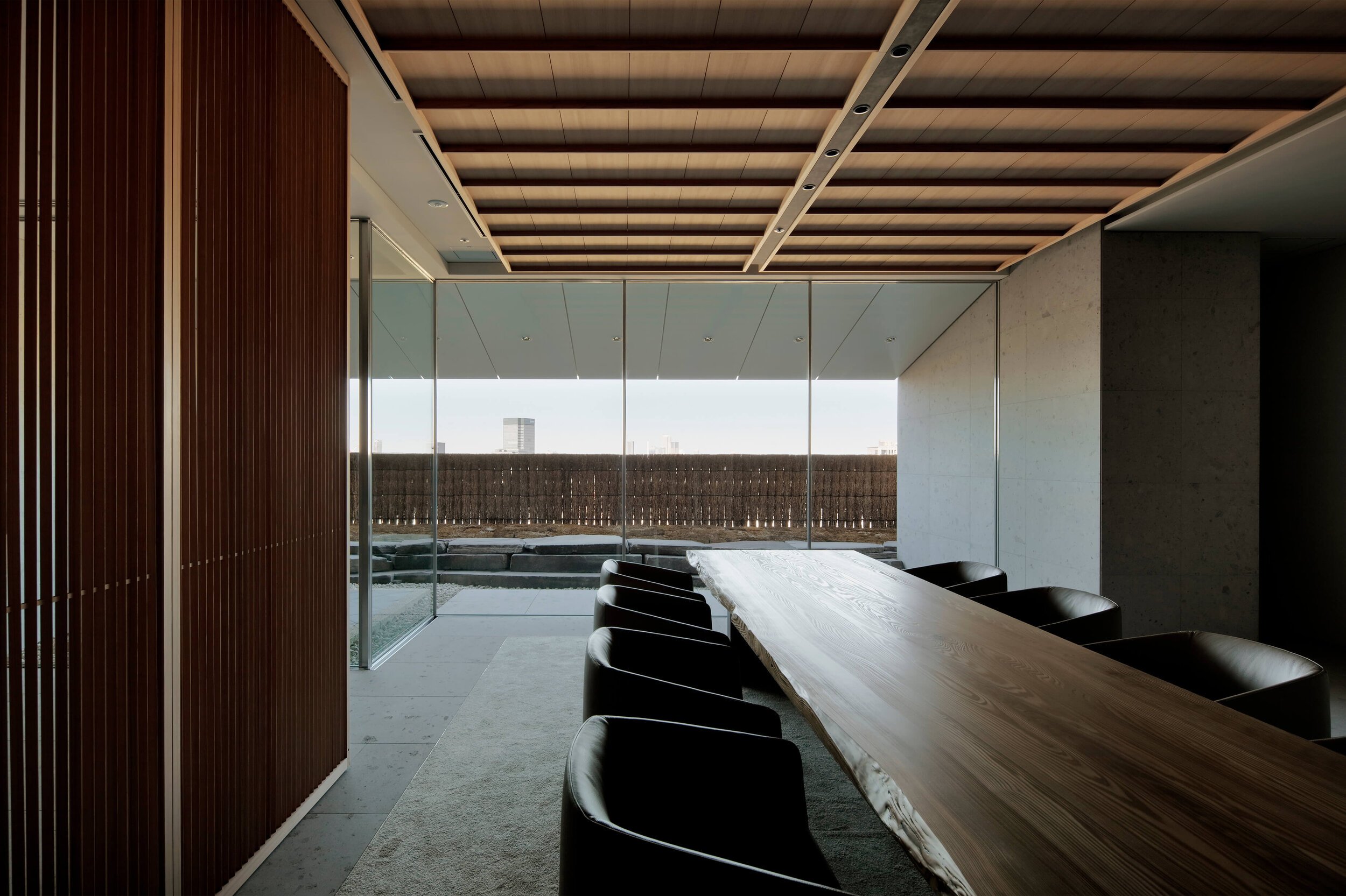 reception room of ntv project by tomoyuki sakakida architect in tokyo japan