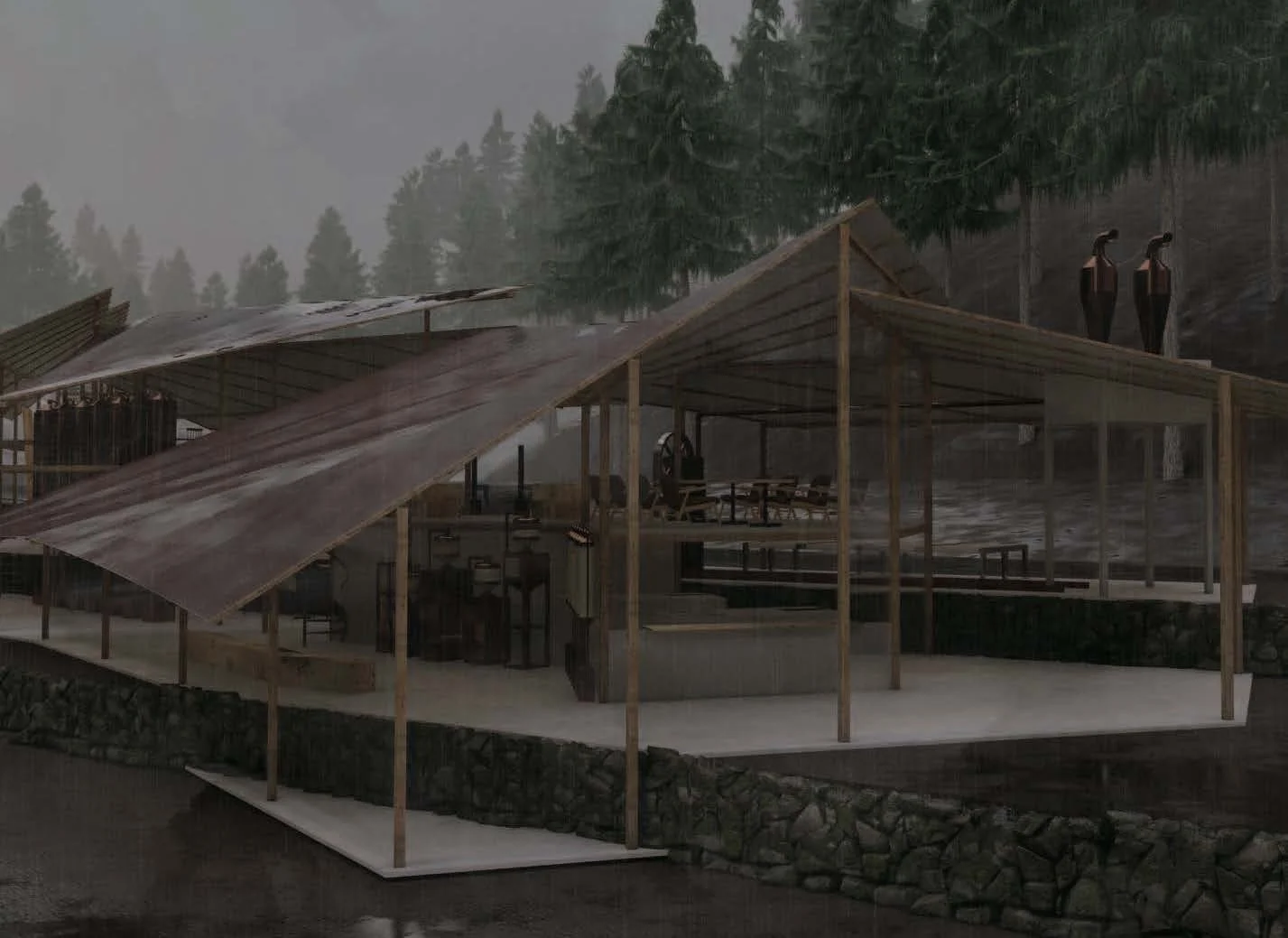 中国山地に建築を建てる by Genya Okano