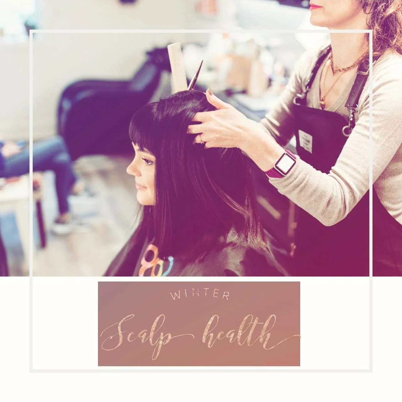 ❄️ This time of year is notorious for making everyone&rsquo;s scalp dry and itchy, even flaky! Changes to our indoor environments are mostly to blame, with hotter showers and dry indoor heat. Let&rsquo;s talk about good scalp care for the winter time