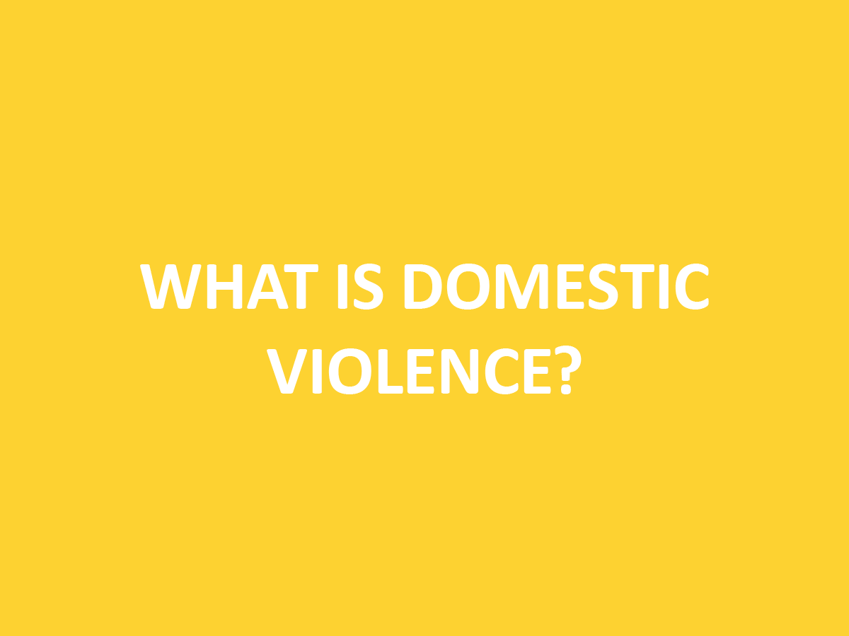 What is Domestic Violence?