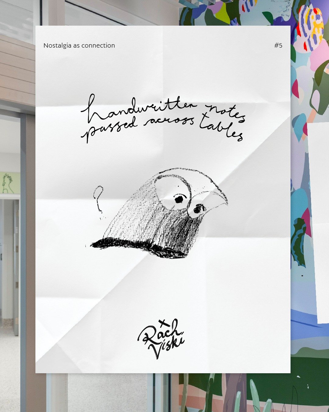Pizza, a beer, and someone telling me to be Batman. Turns out nostalgia&rsquo;s just connection in disguise, plus an article published, and a stairwell still taking shape. The latest edition of &lsquo;Handwritten Notes Passed Across Tables&rsquo; is 