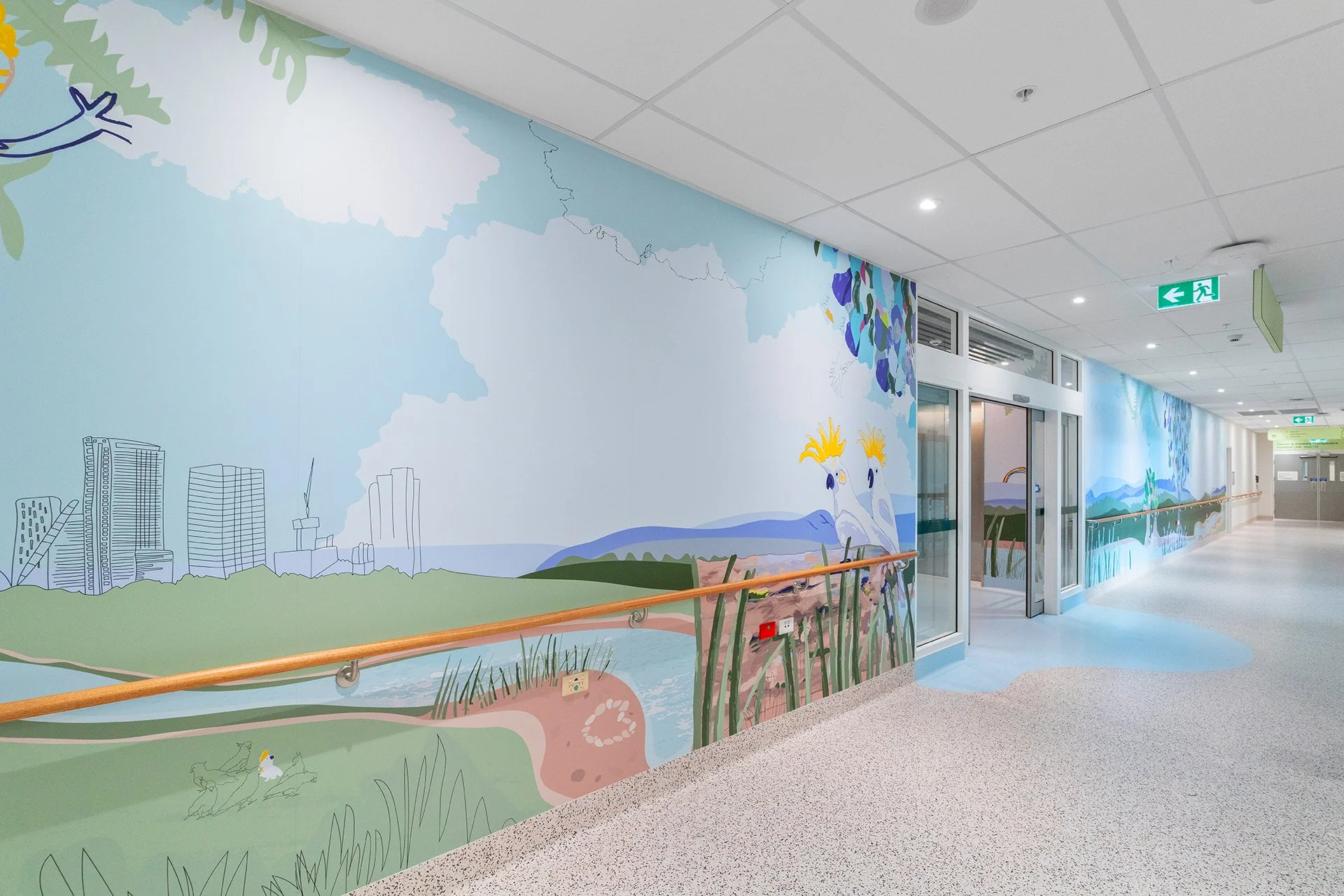 Sydney Children's Hospital Westmead Redevelopment Envirographics Program by Rach Viski