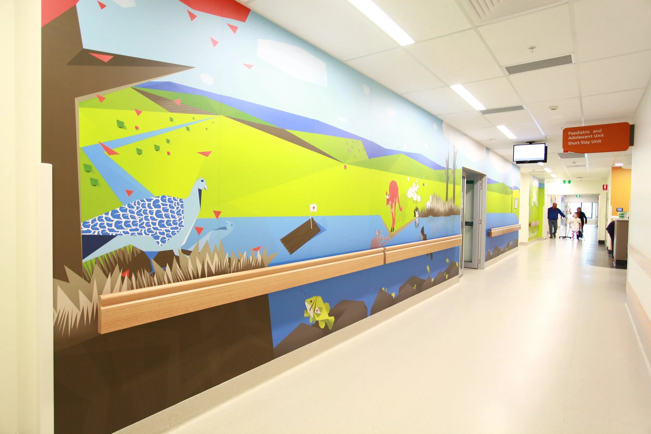 Murrumbidgee Local Health District’s Base Hospital Children’s Ward Envirographics Artwork
