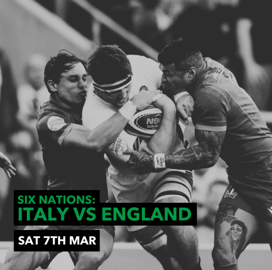 RUGBY Italy V England  4.40pm 