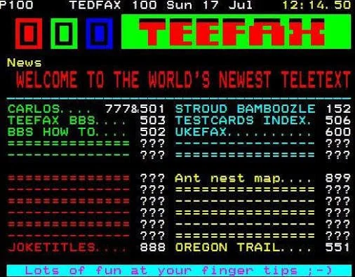 TELETEXT CONVENTION 