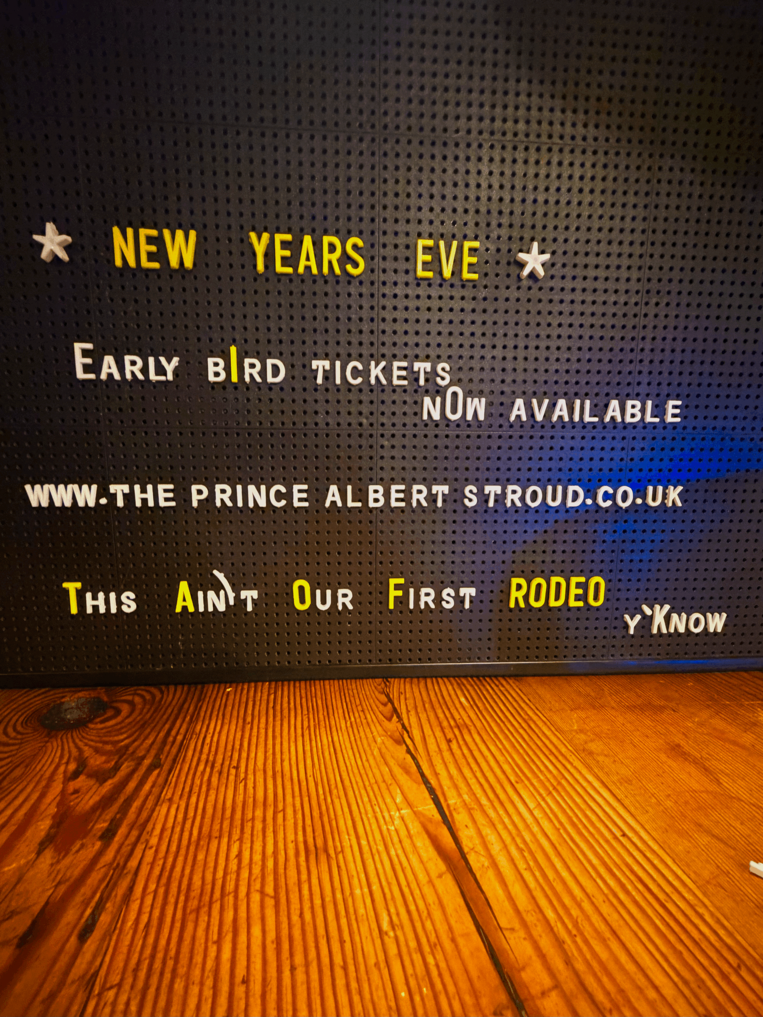 NEW YEAR"S EVE - info coming soon