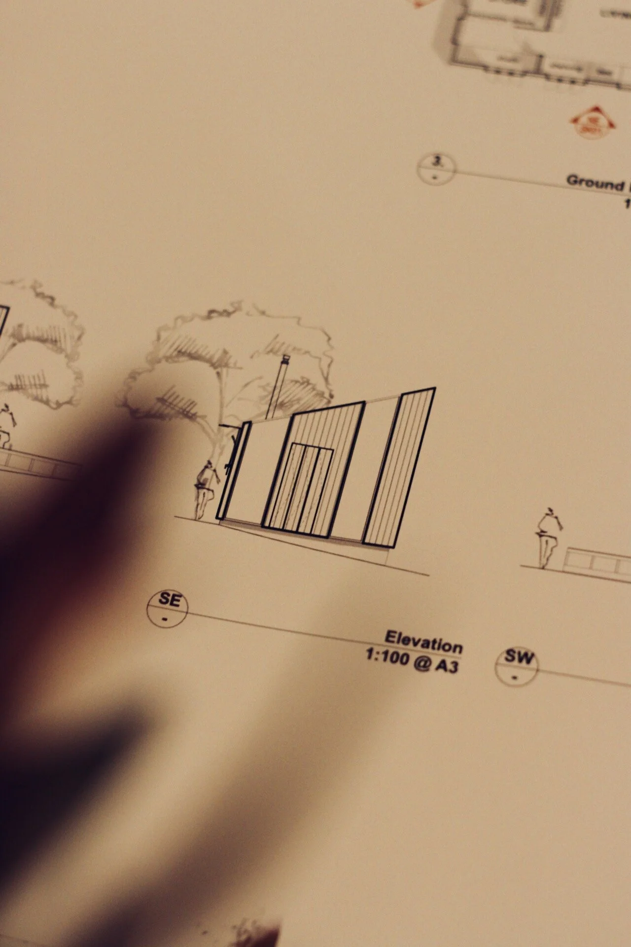 Tasmanian Garden Studio — hand-drawn concept sketch