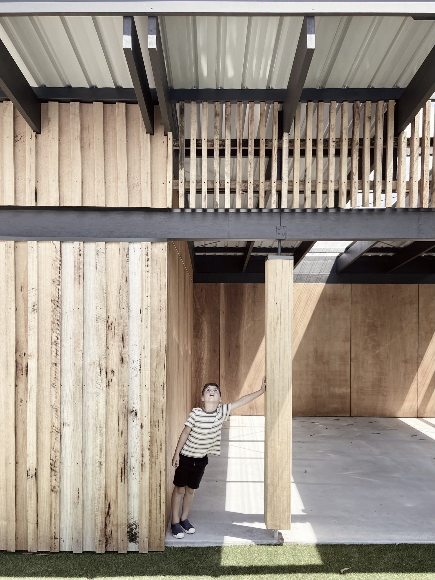 Green Island Point Pavilion timber detail, Tasmania