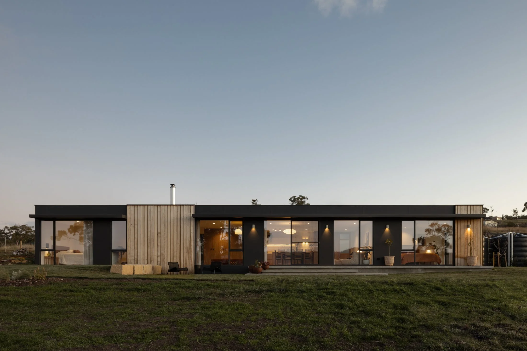 The We Ponder Home at dusk