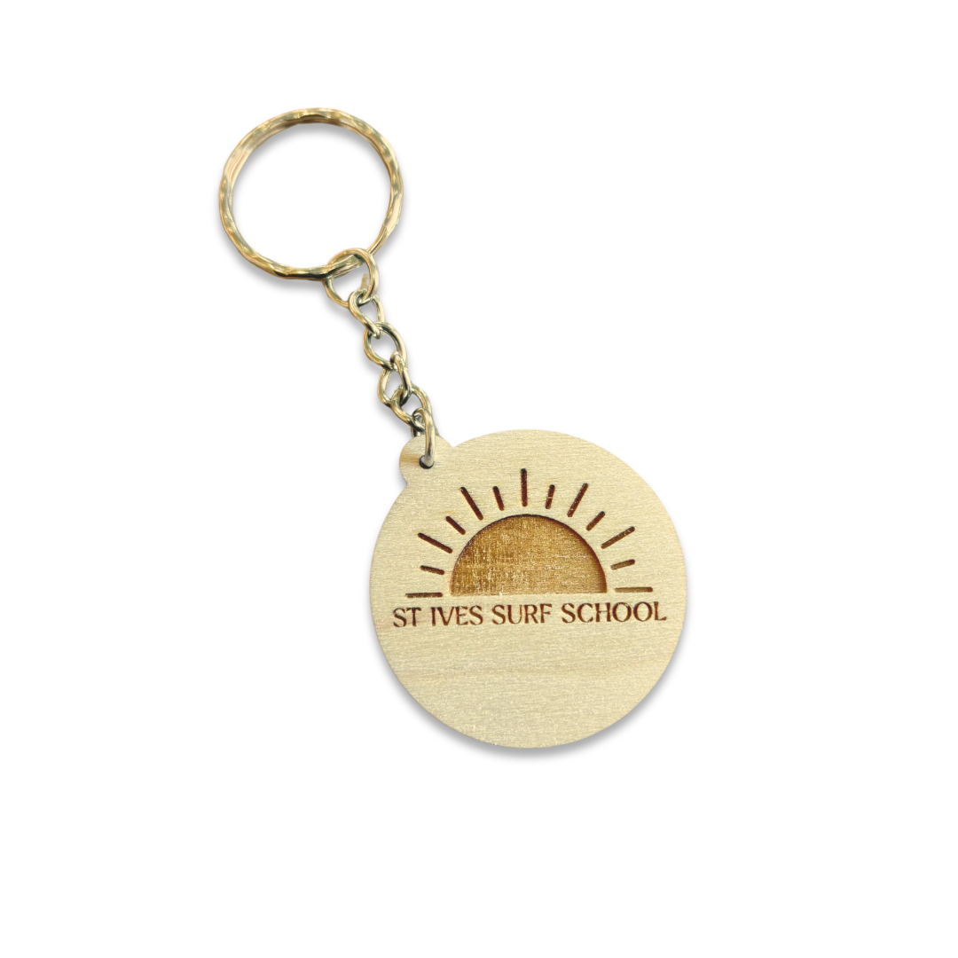 ‘Sunrise Logo’ St Ives Surf School Key Ring
