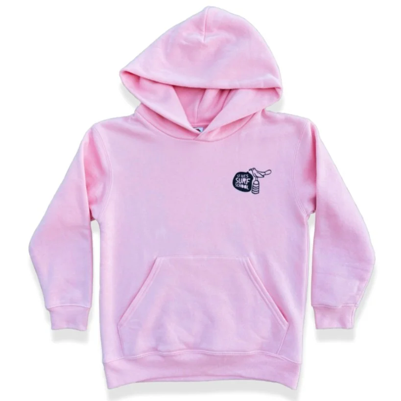 Kids Seagull Hoodie - Soft Pink