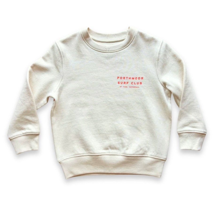 ‘Porthmeor Surf Club’ Kids Sweater - Natural