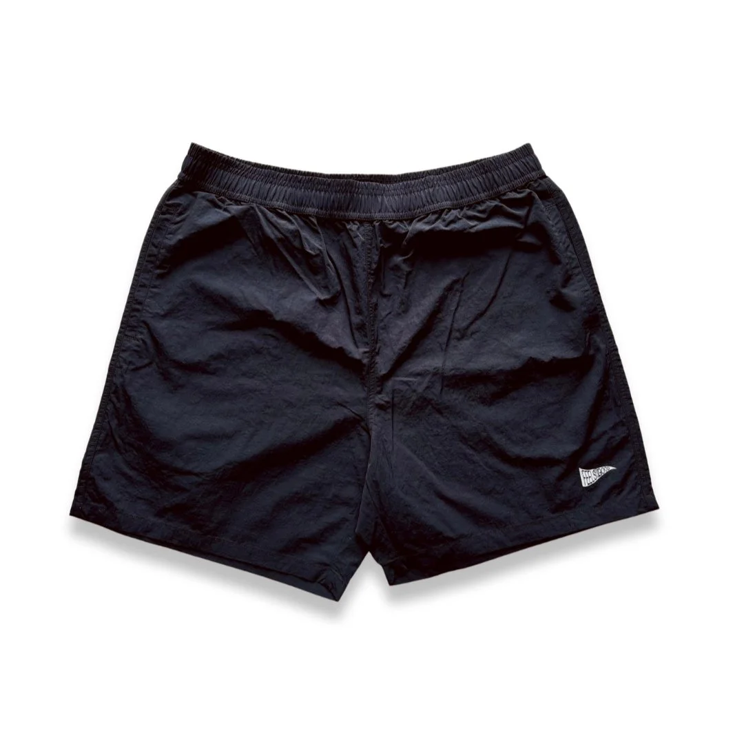 ‘Feels Good’ Unisex Adult Swim Shorts - Black