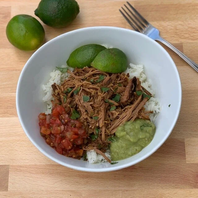 Smoked Pork Carnitas Burrito Bowl (Ready 6/21)