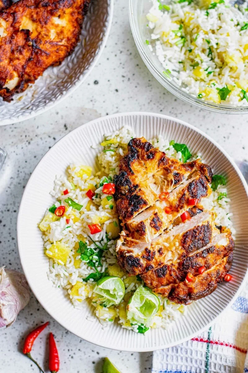 Honey Chipotle Grilled Chicken, Steak, or Shrimp w/ Mexican Rice (Delivery 8/14)