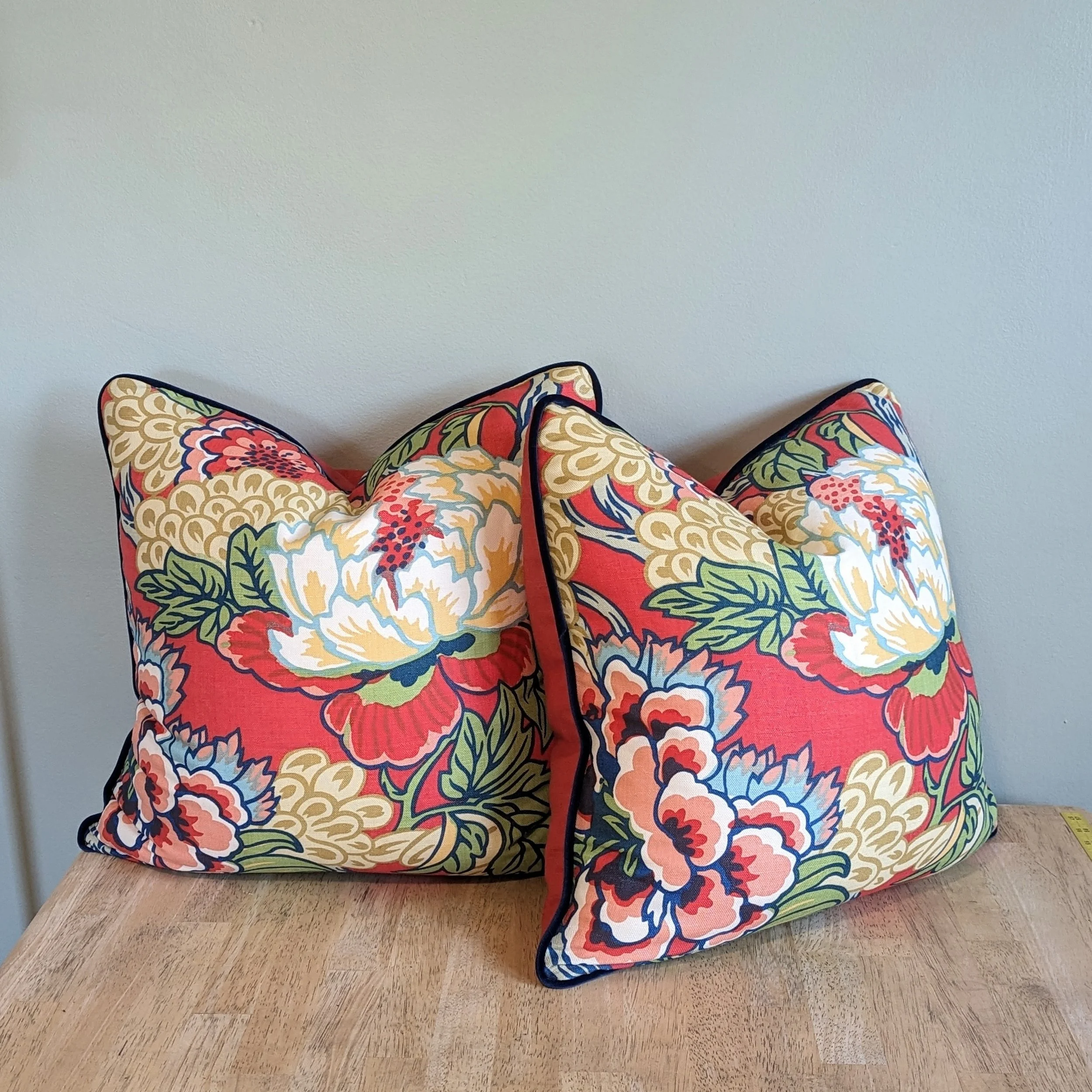 Hypoallergenic Faux Down Inserts — Styled with Navy