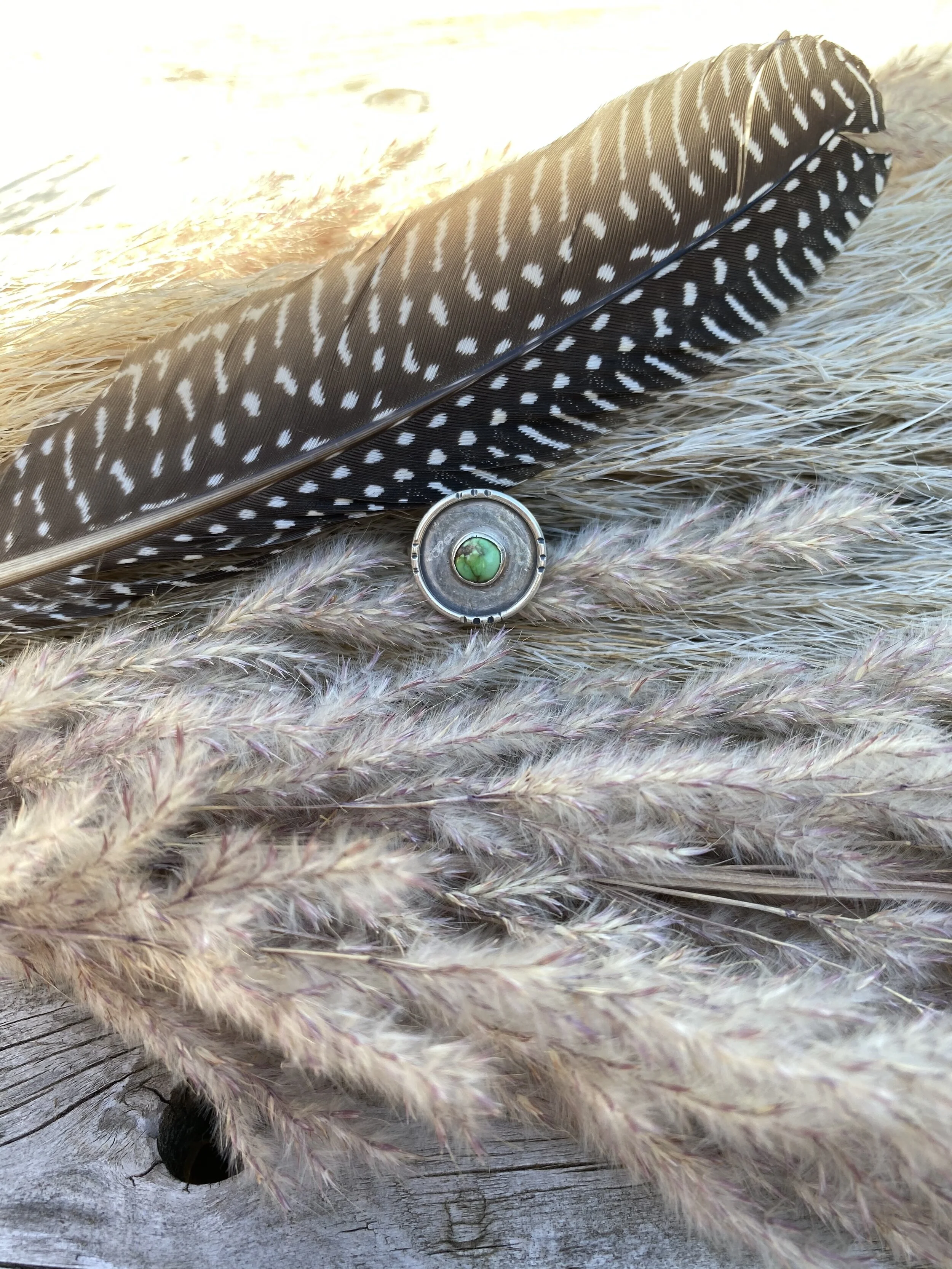 Sonoran Gold Turquoise Circle Ring