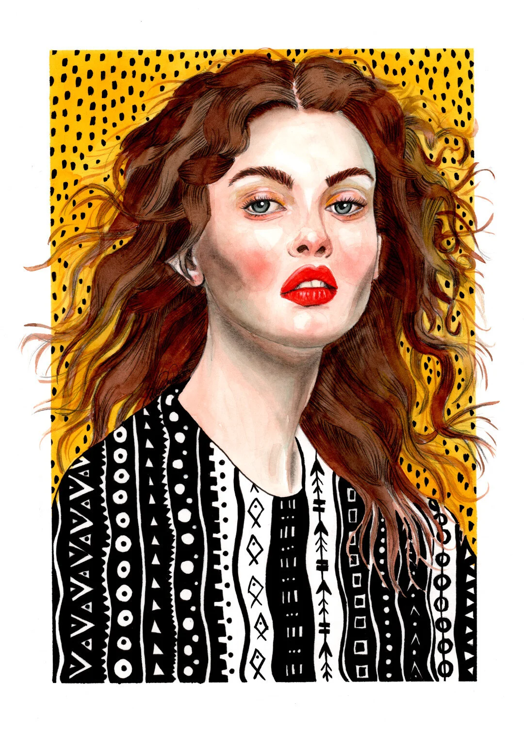 The Girl in Yellow - Print