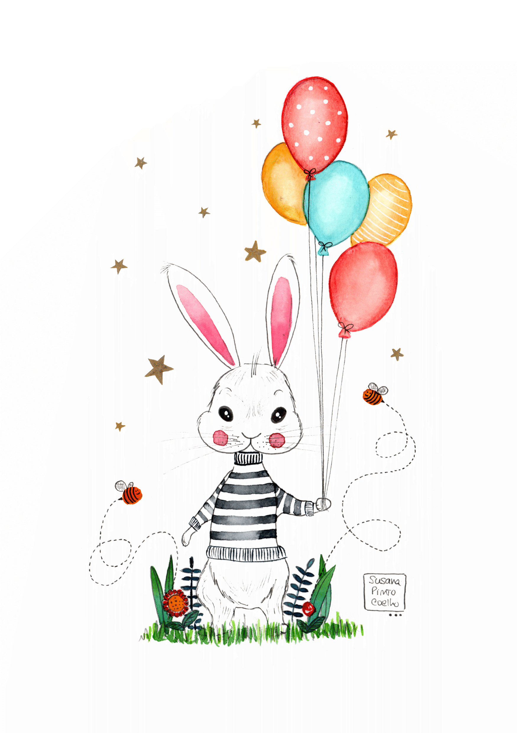 bunny children illustration