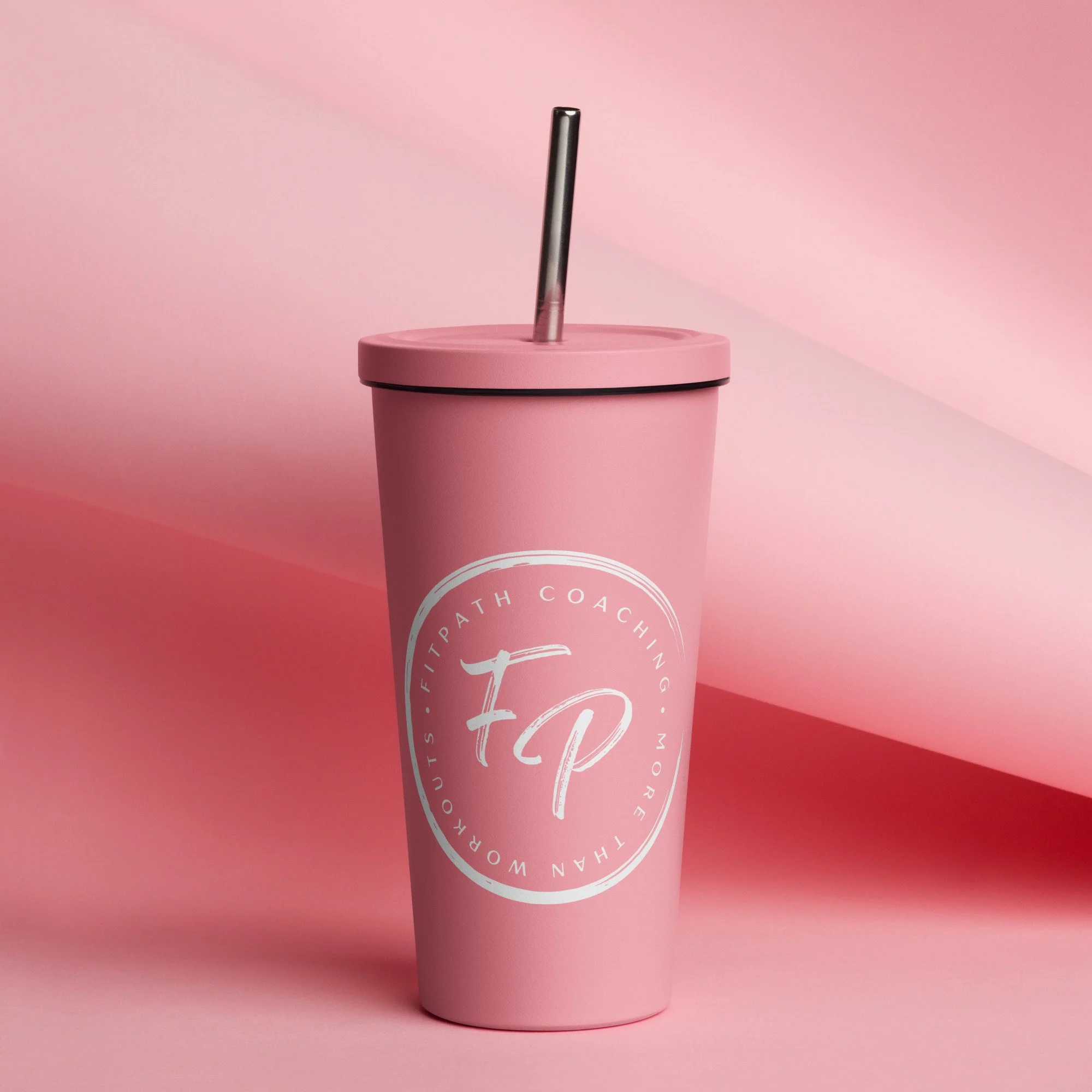 FP Insulated Tumbler White Logo