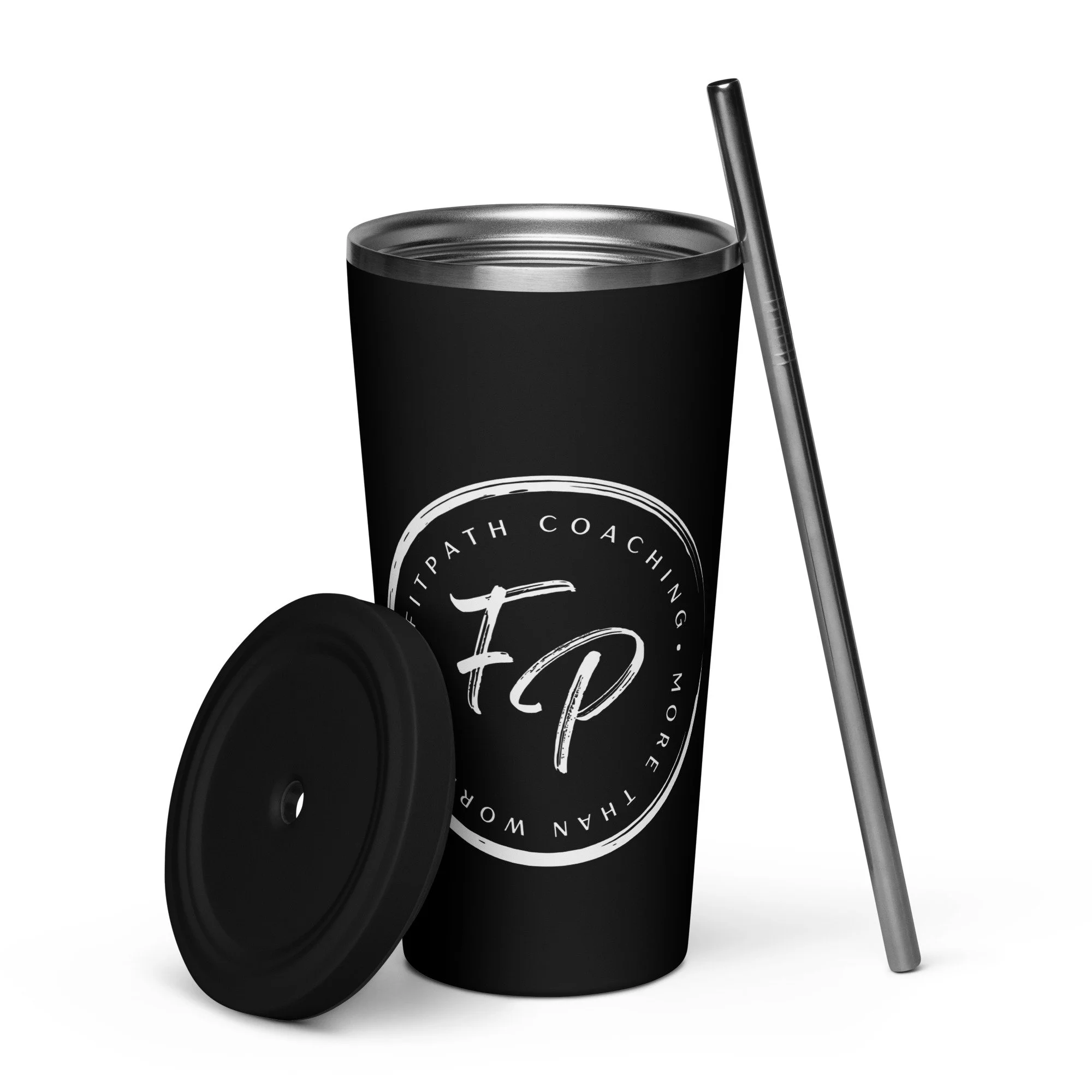 FP Insulated Tumbler White Logo