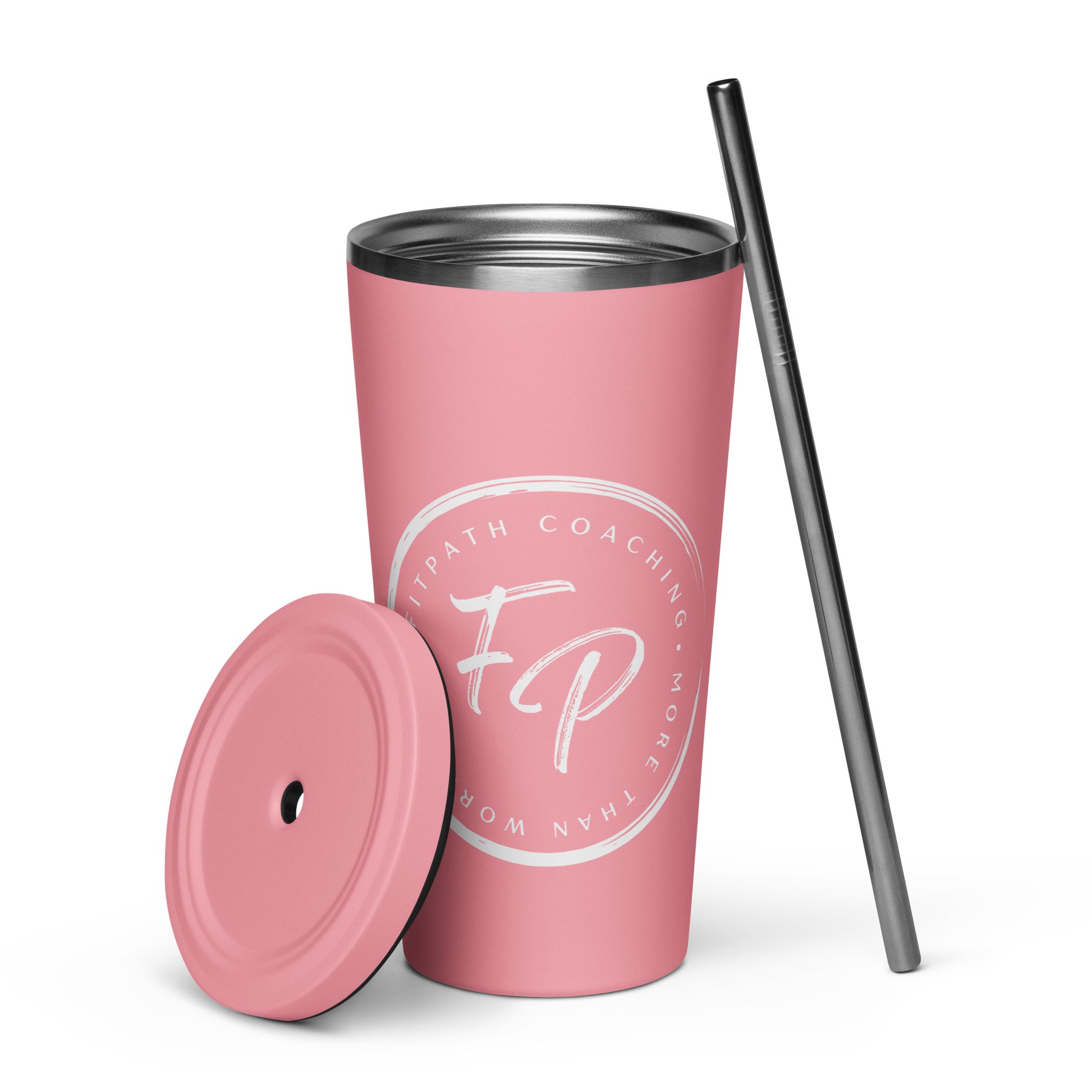 FP Insulated Tumbler White Logo