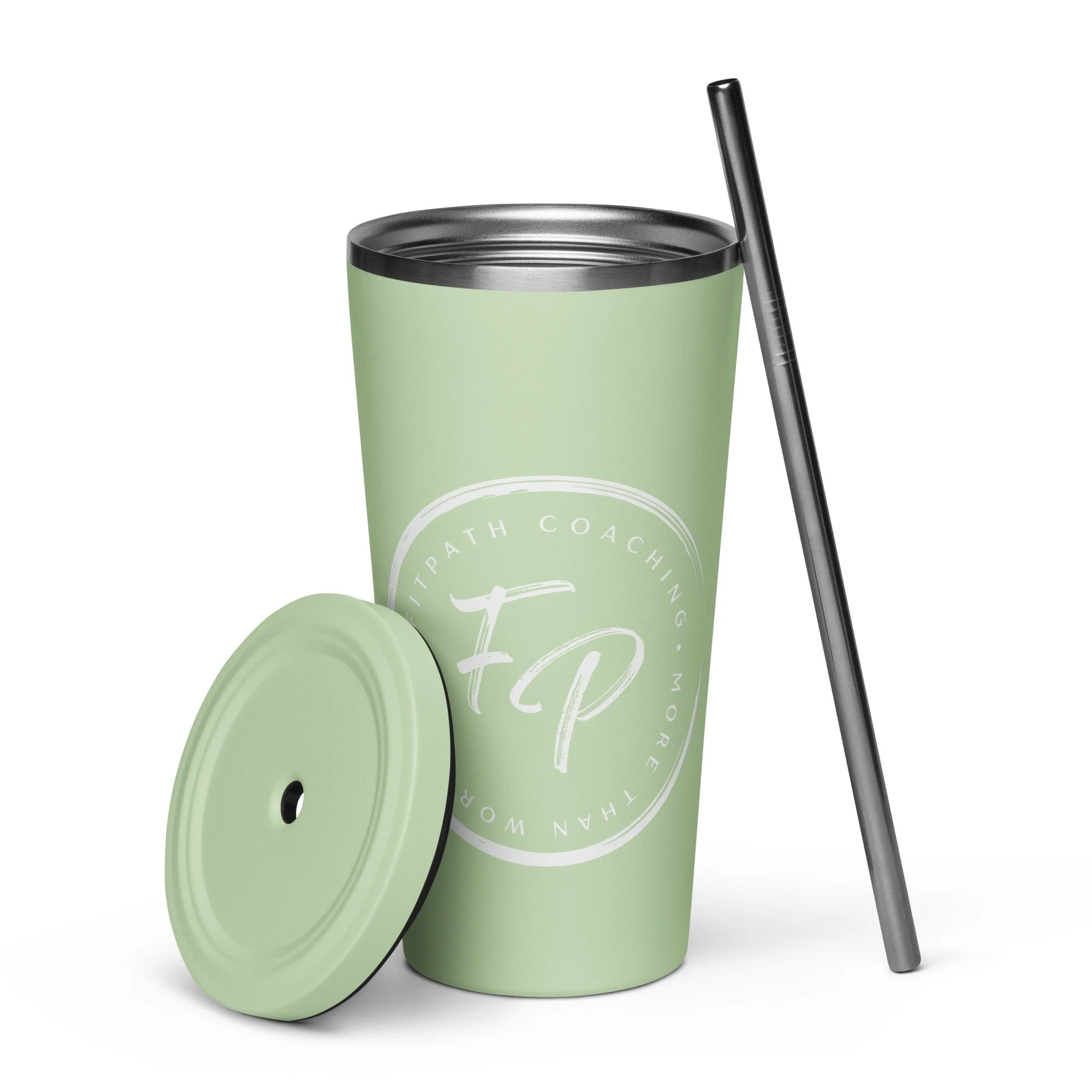 FP Insulated Tumbler White Logo