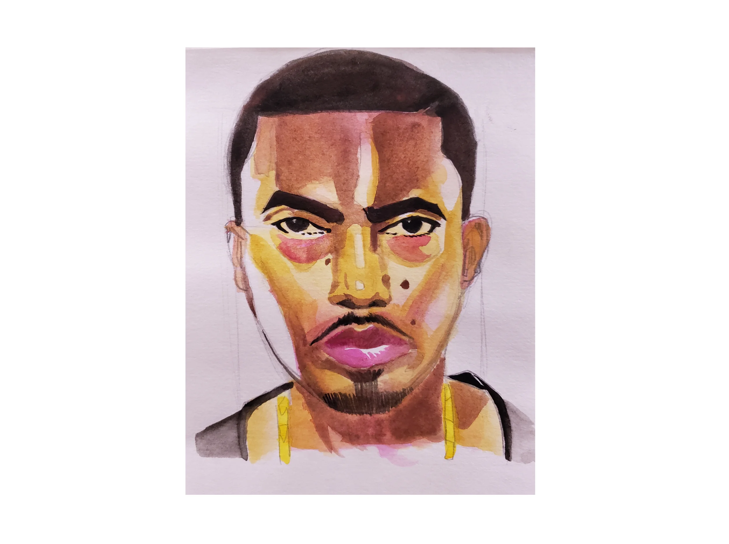 NAS Watercolor Portrait
