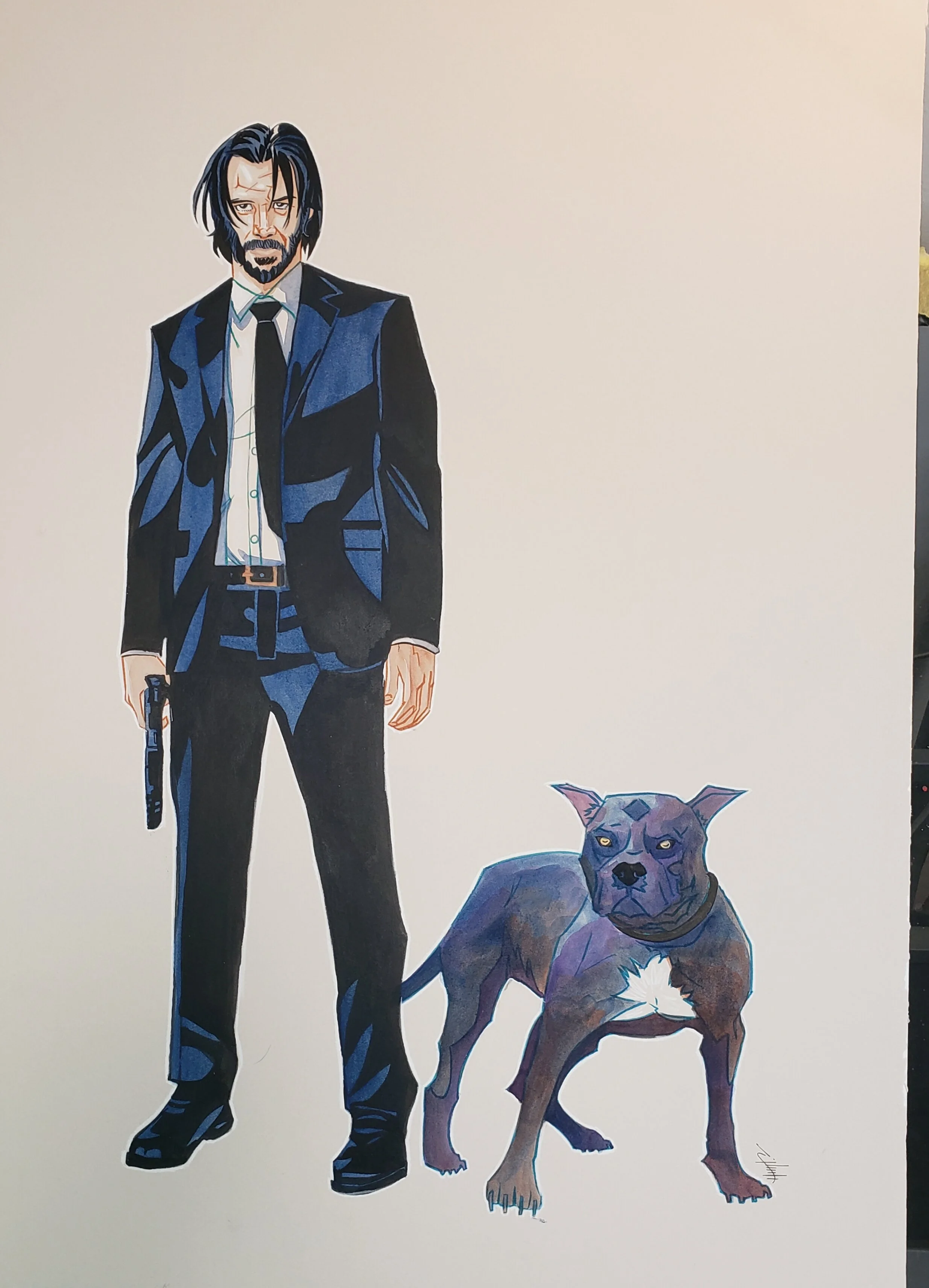 John Wick painting