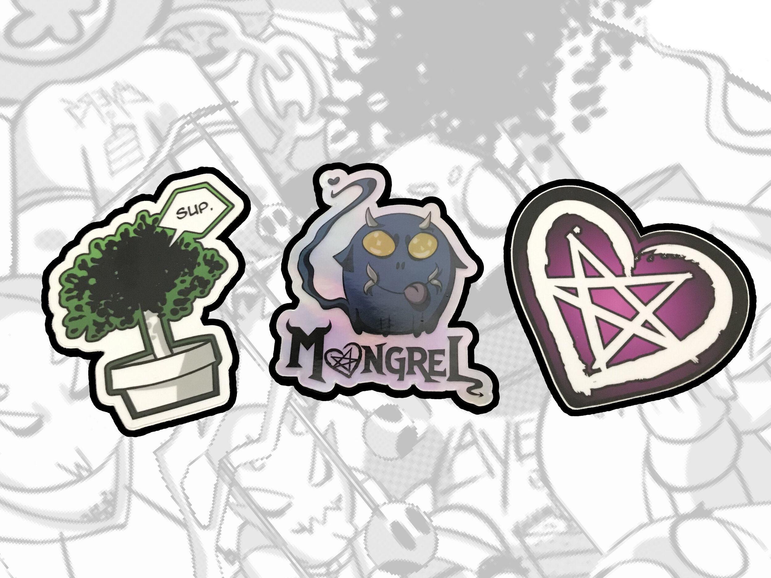 Mongrel Sticker Set
