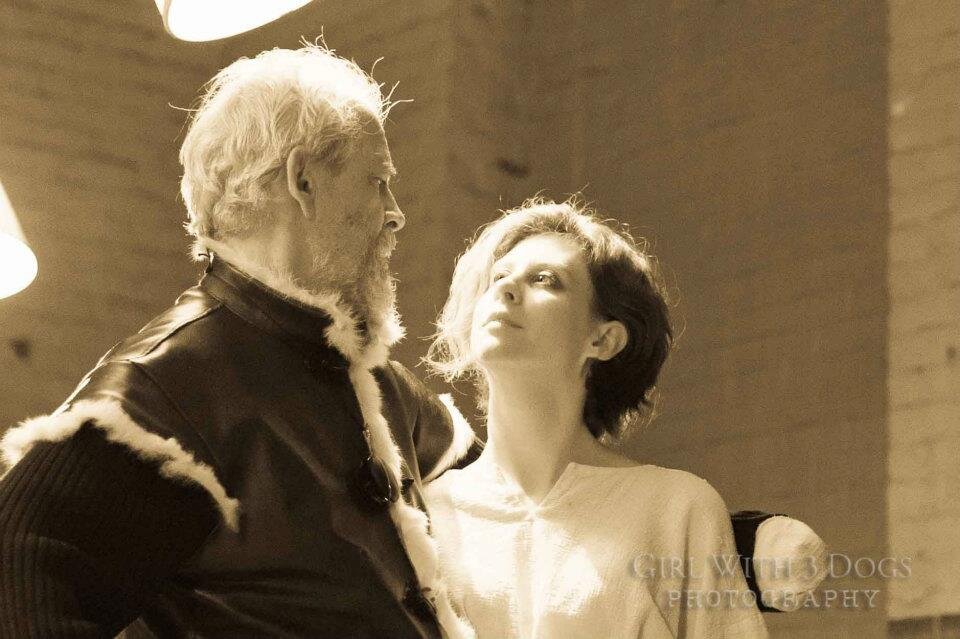  As Lavinia in  Titus Andronicus  for Delta Boys Theatre, pictured with Tom Marriott. 