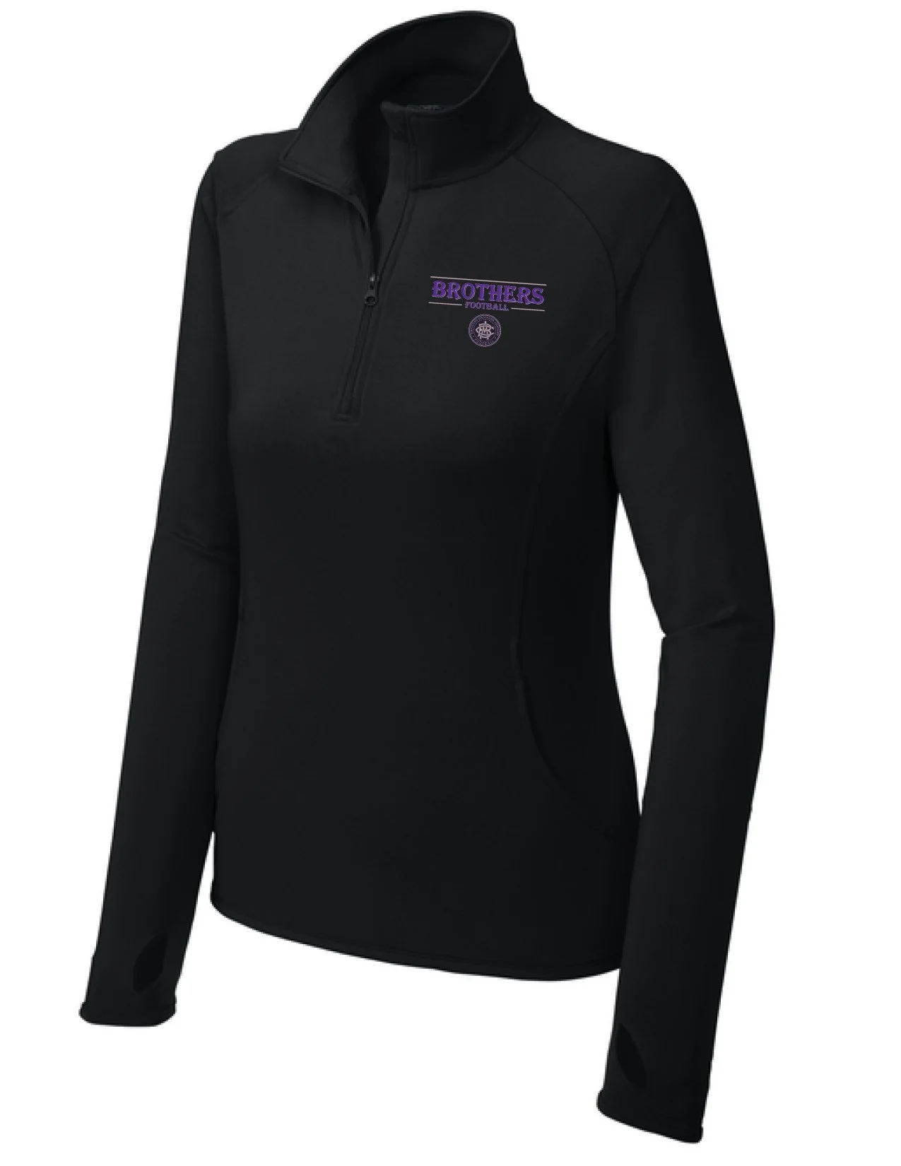 Ladies Quarter Zip LST850-crest