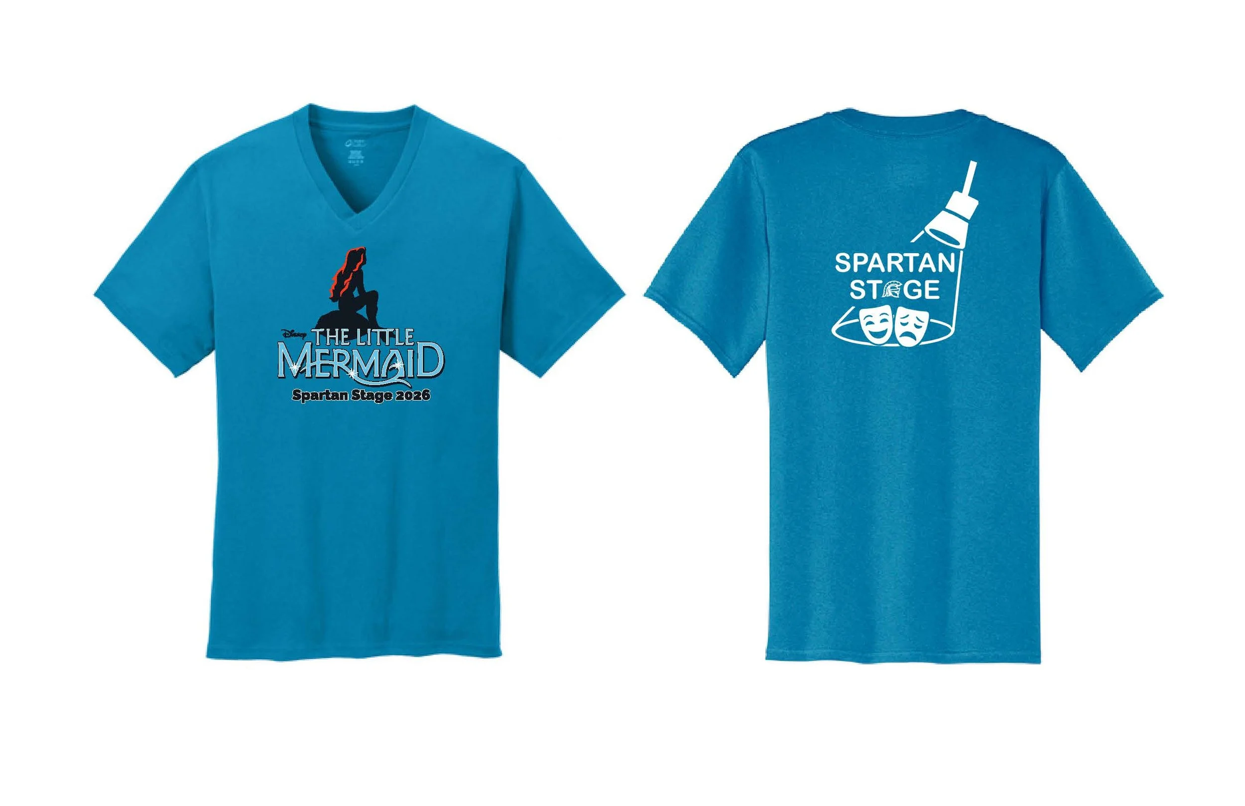 Women's V-Neck The Little Mermaid Tee