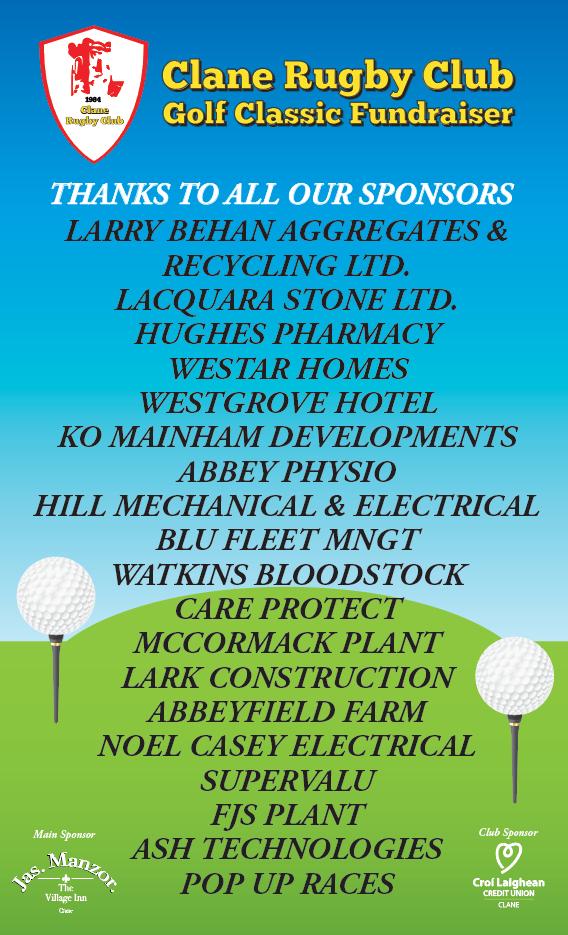 Clane RFC Golf Classic proves popular!