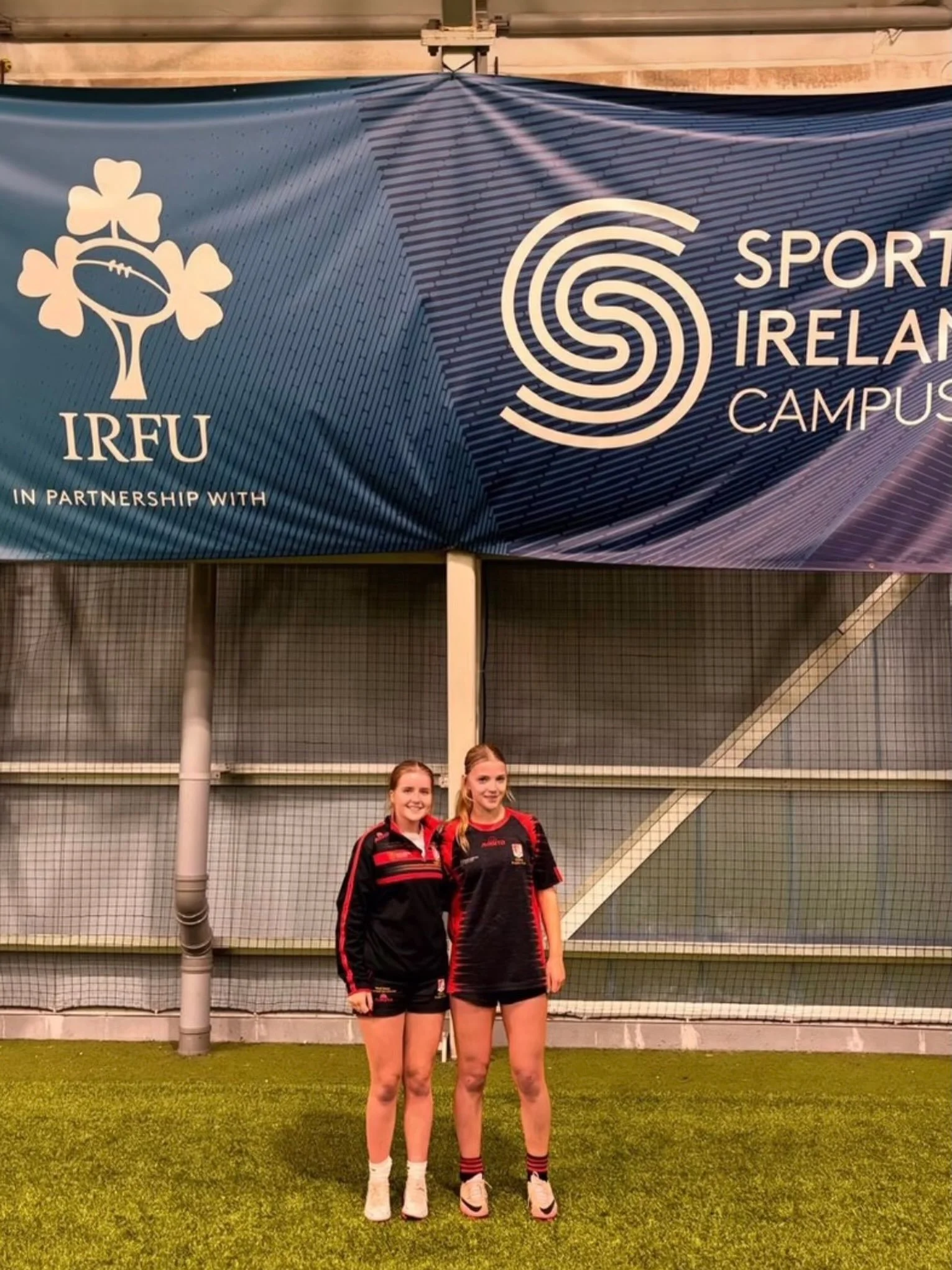 Ciara Leacy and Isabelle Kavanagh have been attending training sessions with North Midlands and on Monday night they trained at the IRFU High Performance Centre in Blanchardstown as part of the North Midlands set-up.

The girls have been busy through