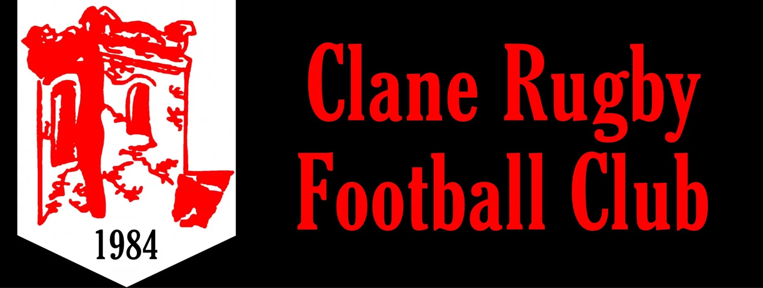Clane Rugby Football Club crest, founded 1984