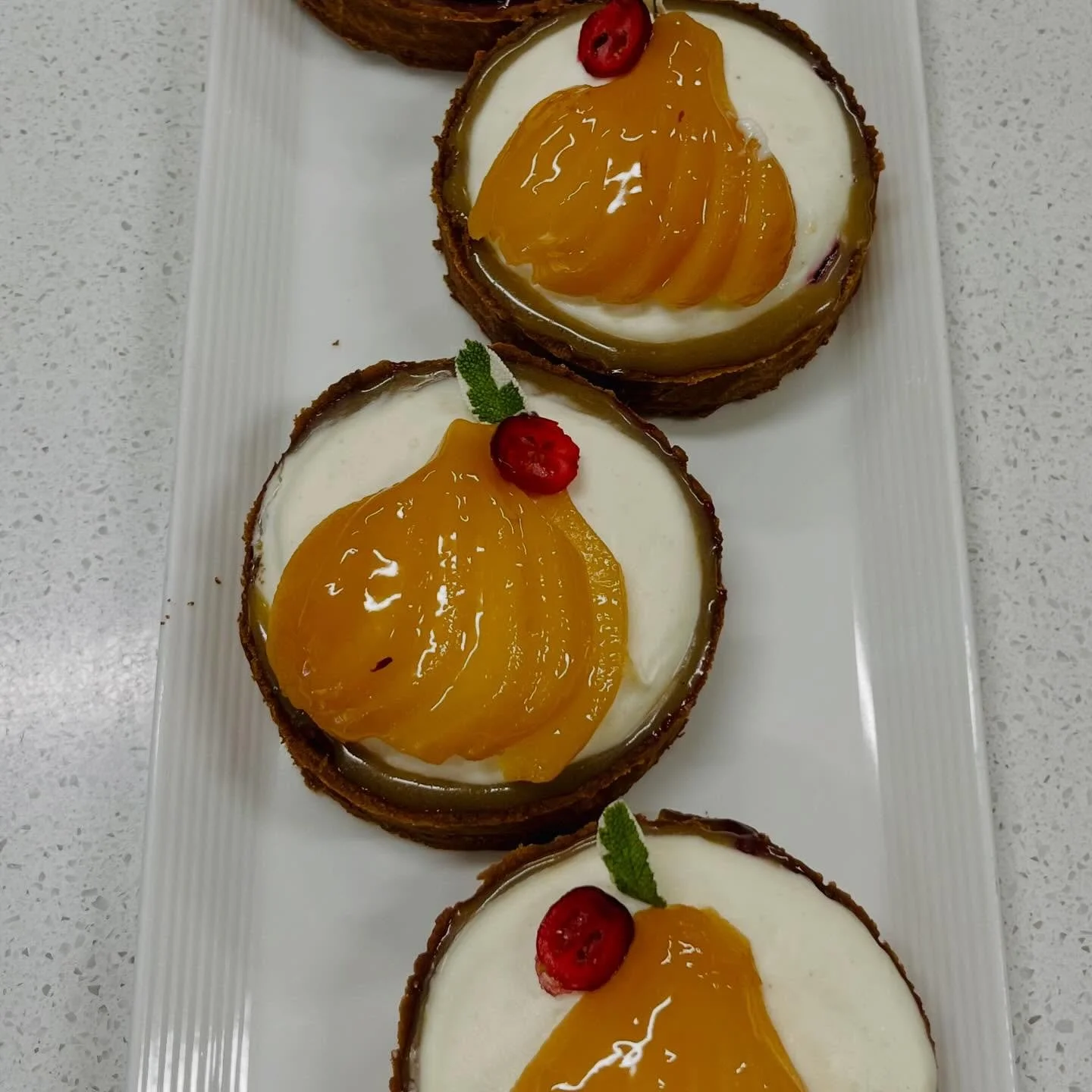 Caramel Cranberry White Chocolate Pear Tarts! Fall flavors are fantastic. #5280eats #303eats #boulderbakery #5280foodie #boulderfoodie