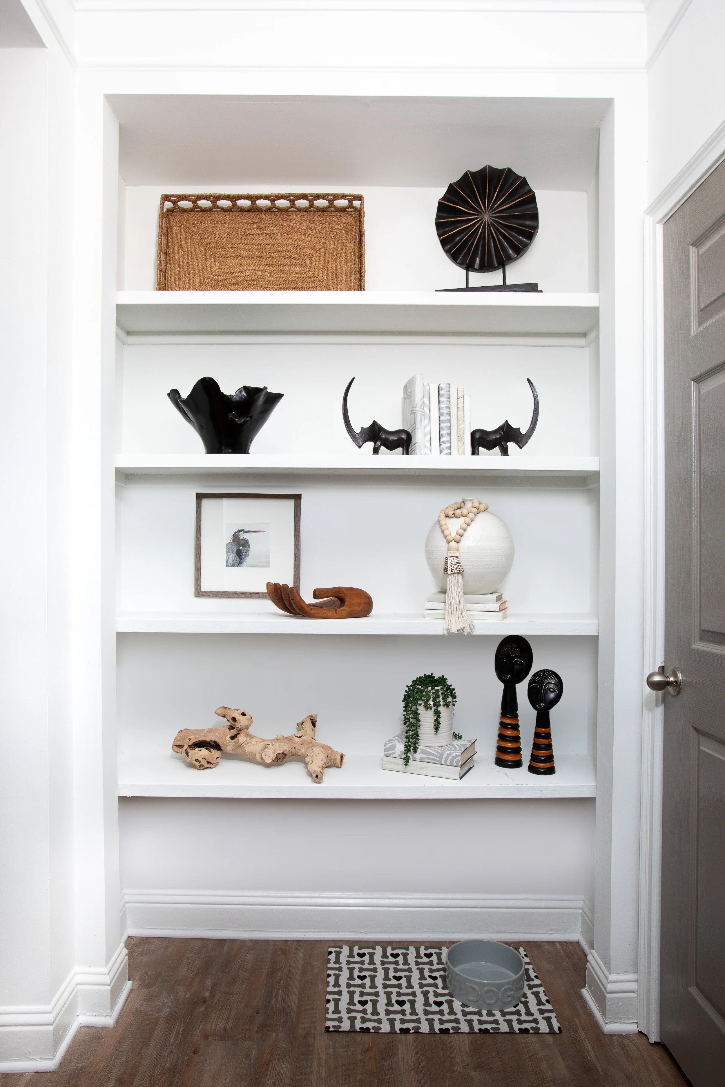 Avana Lenox Built-In Bookcases at Entry