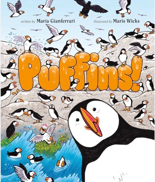 Calling all pufflings! Book giveaway + craft! Leave a comment here or at homemadecity.com to be eligible (US residents only). I made some little cardboard puffins to celebrate this fab book by @maria_gianferrari_author and @mariswicks. Music by @b7la