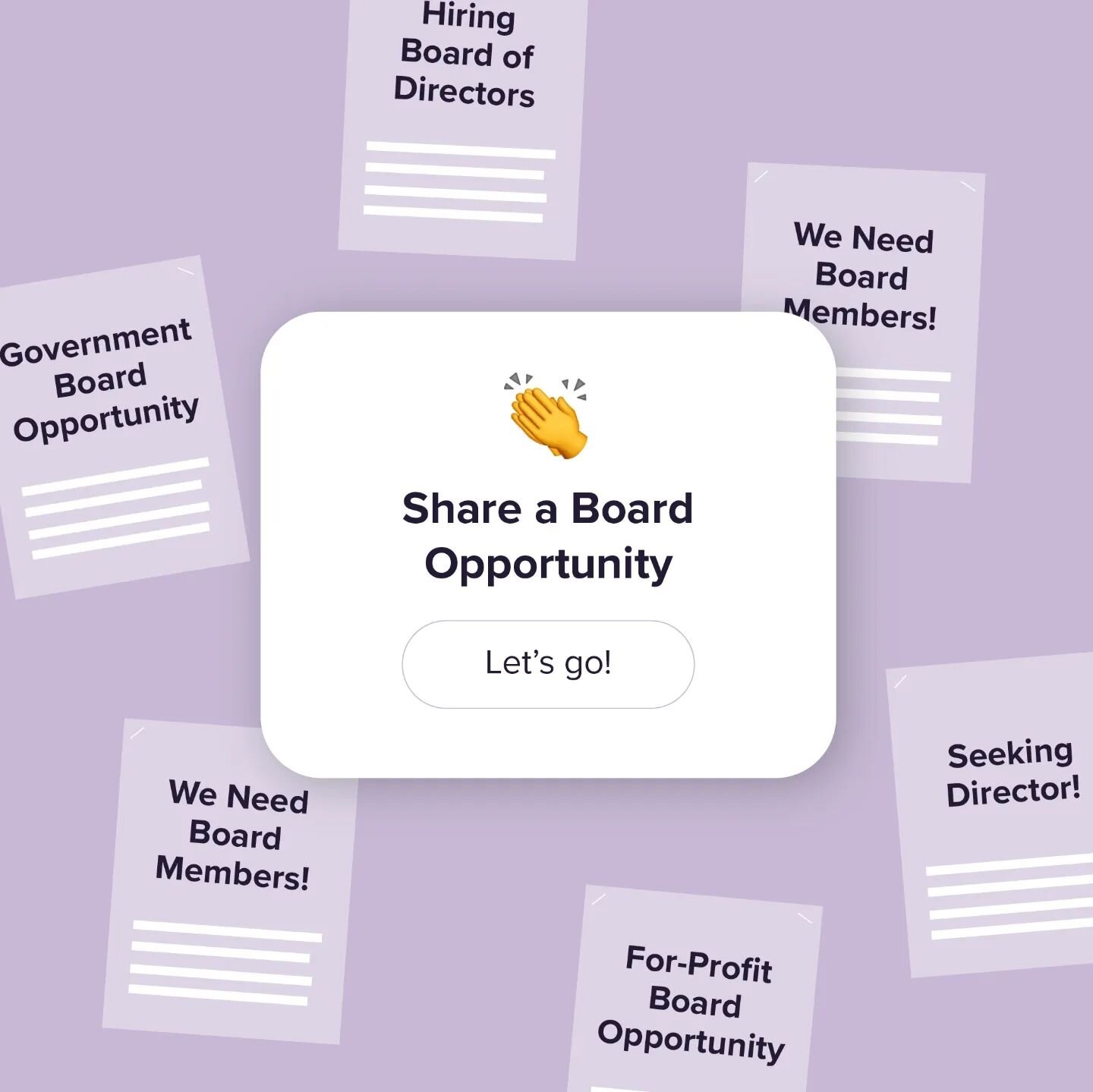 Looking for a perfect match?! 💝
⁠
We've got you! Our new platform is where you can find current Board Opportunities so you can start getting board experience and enacting change in your community.

THIS IS FREE TO ACCESS, all you have to do is make 