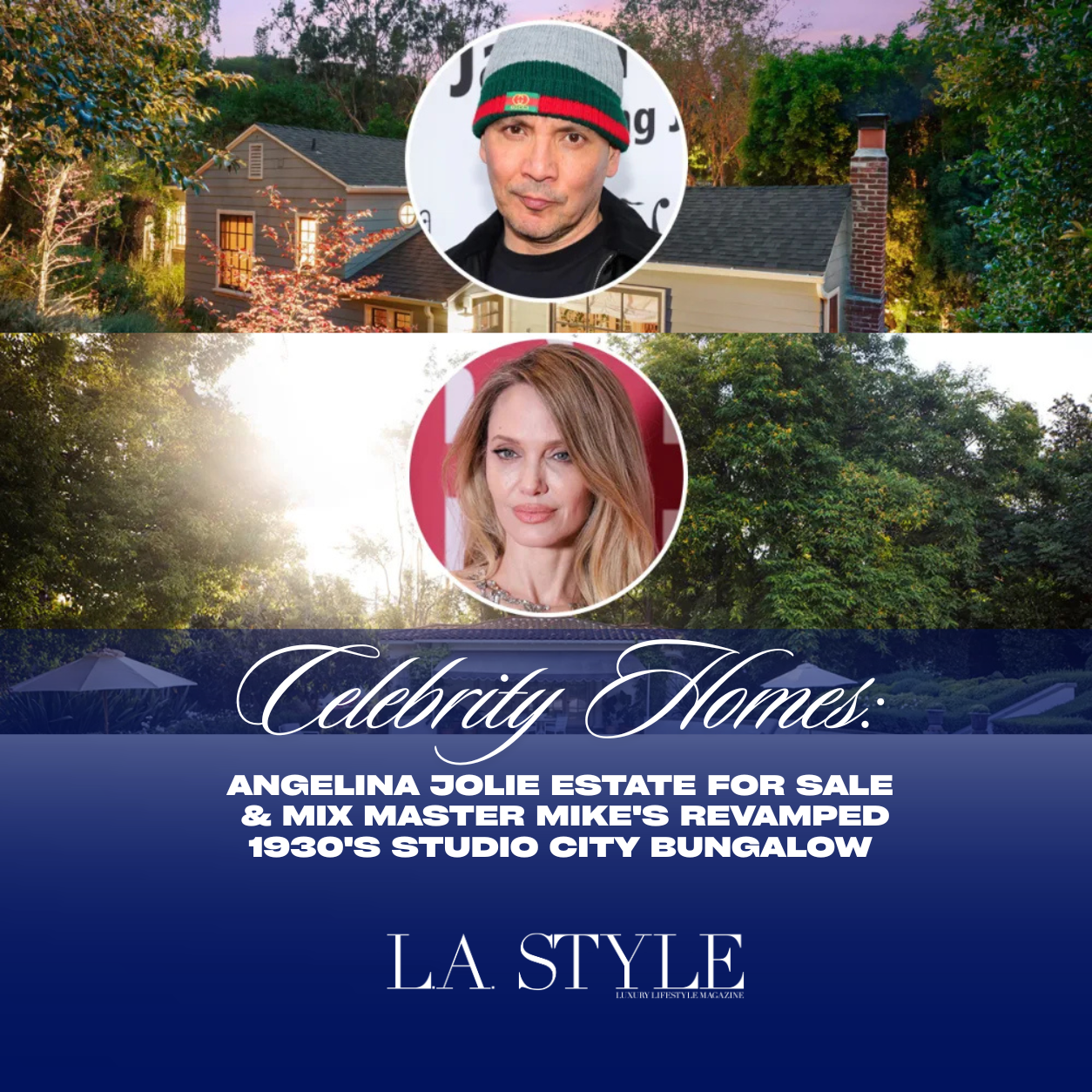 Celebrity Homes: Angelina Jolie Is Leaving Los Angeles, Qatar Just Listed the Most Expensive Home in U.S. History, and a Rock &amp; Roll Hall of Famer's Studio City Bungalow Is Ready for Its Next Act